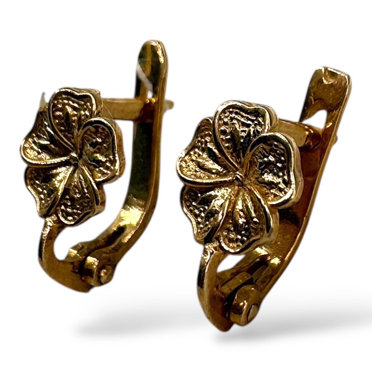 Золоті сережки без вставки