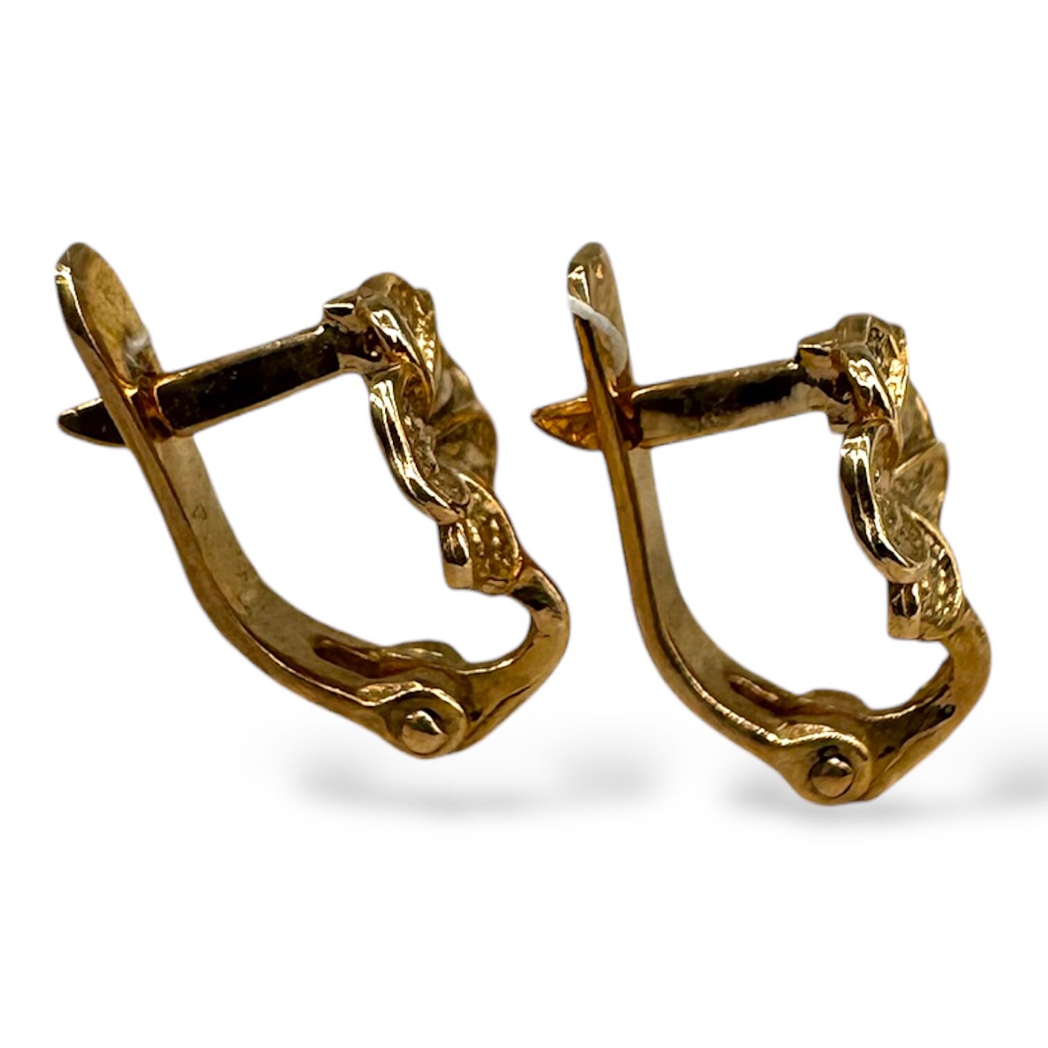 Золоті сережки без вставки