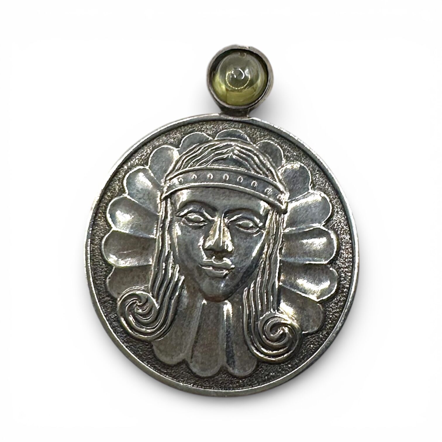 Срібна підвіска з фіанітом