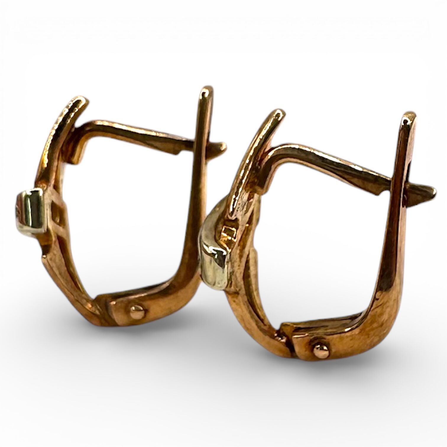 Золотые серьги с фианитами