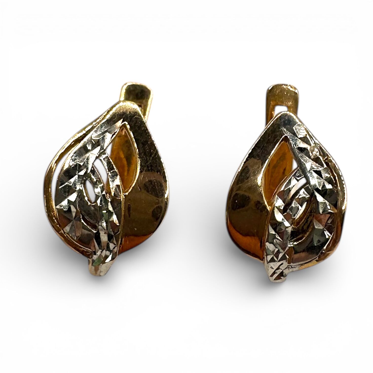 Золоті сережки без вставки