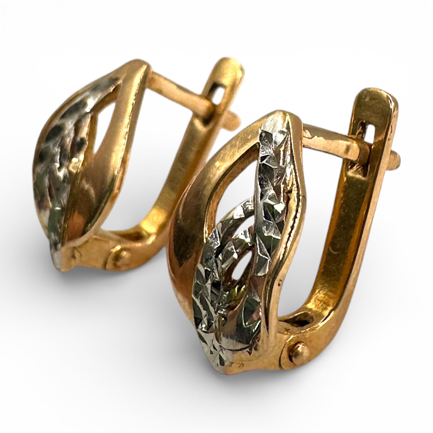 Золоті сережки без вставки