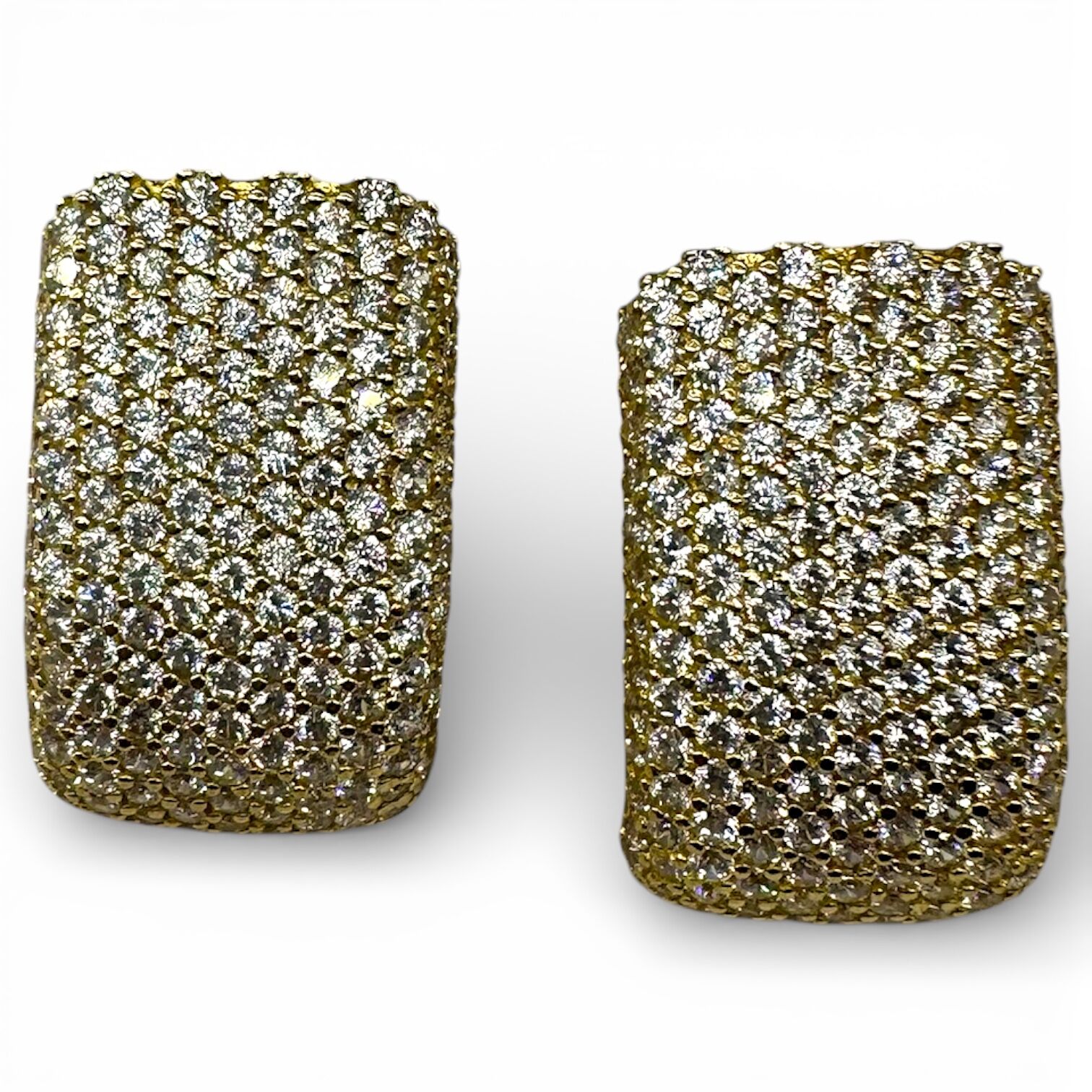 Золоті сережки з фіанітами