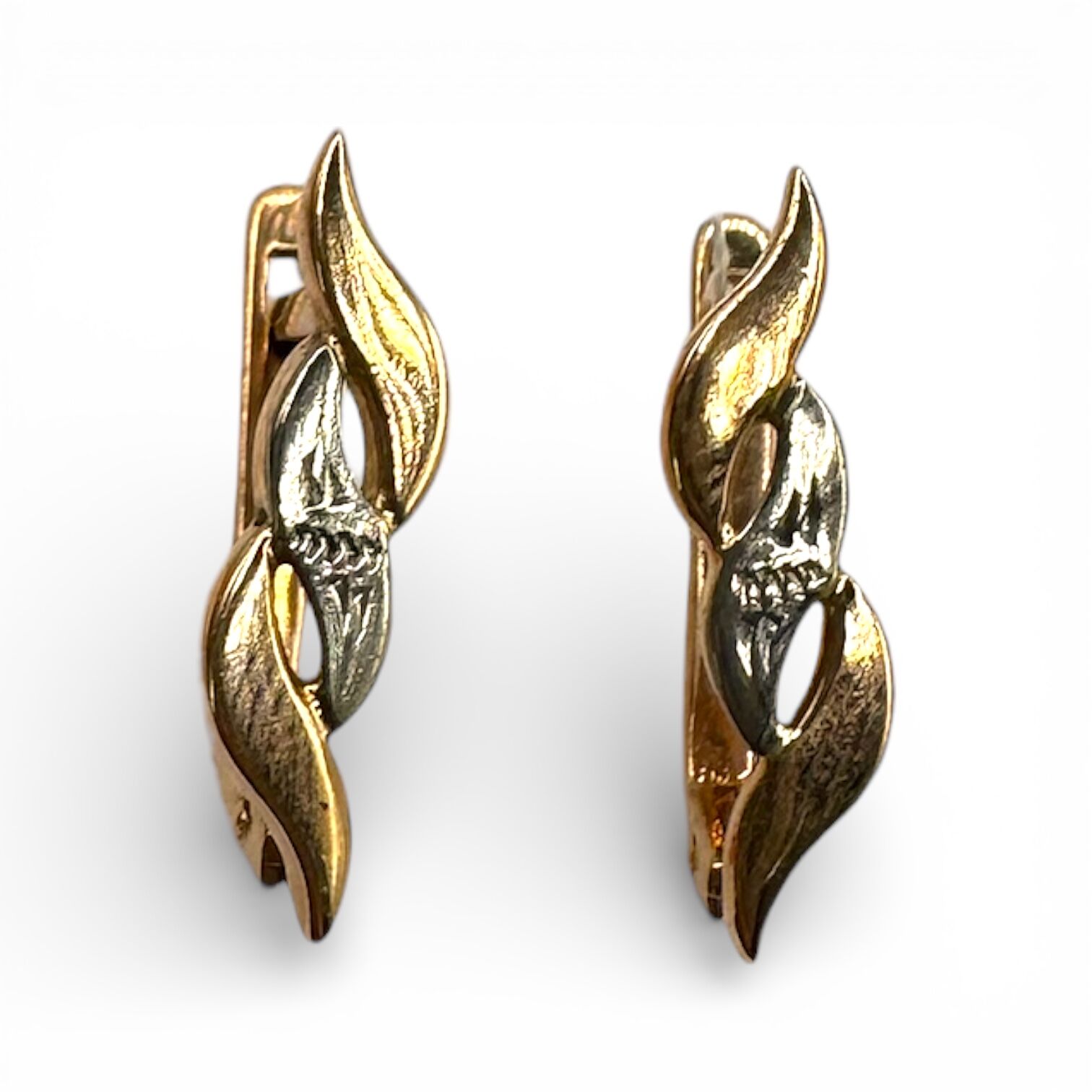 Золоті сережки без вставки