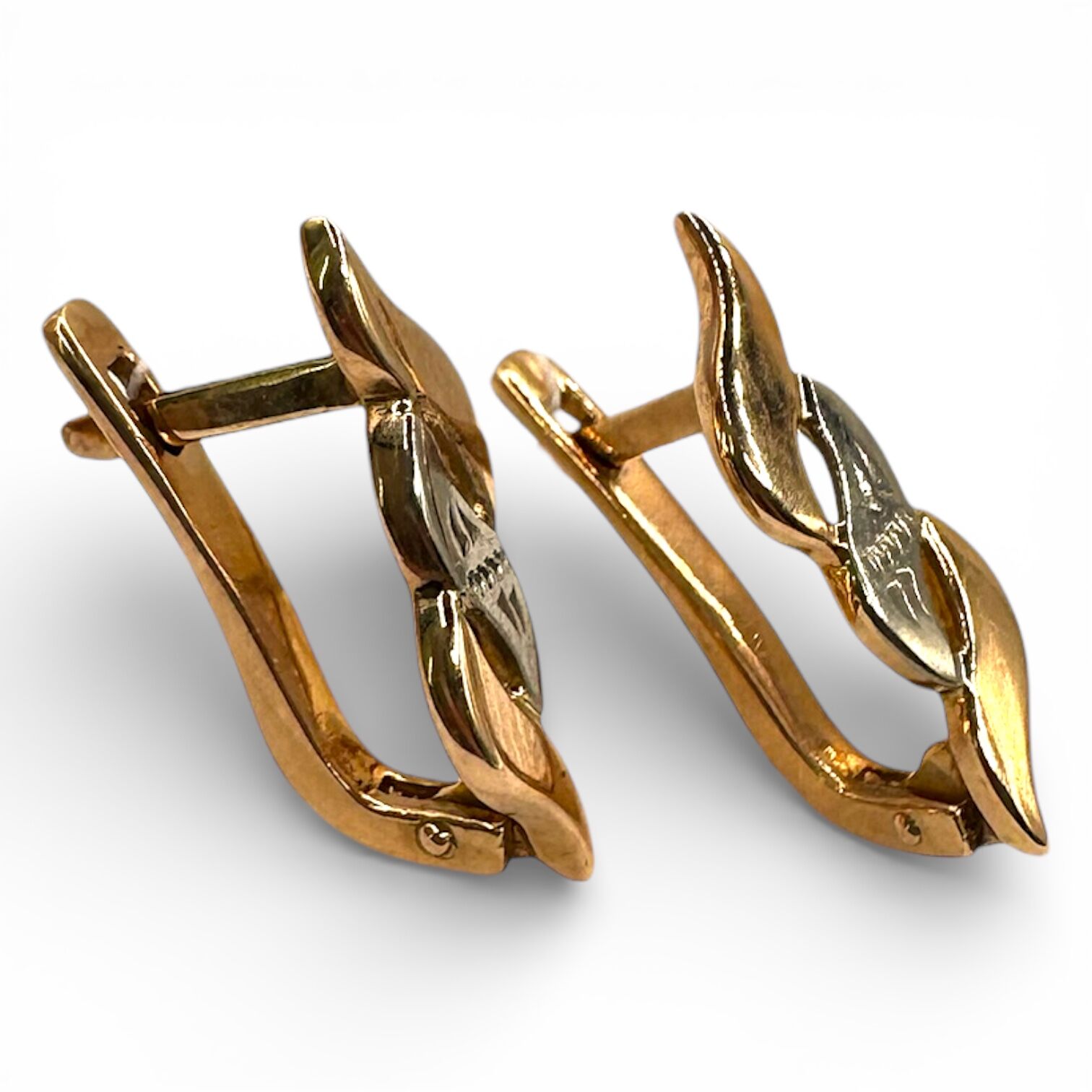 Золоті сережки без вставки