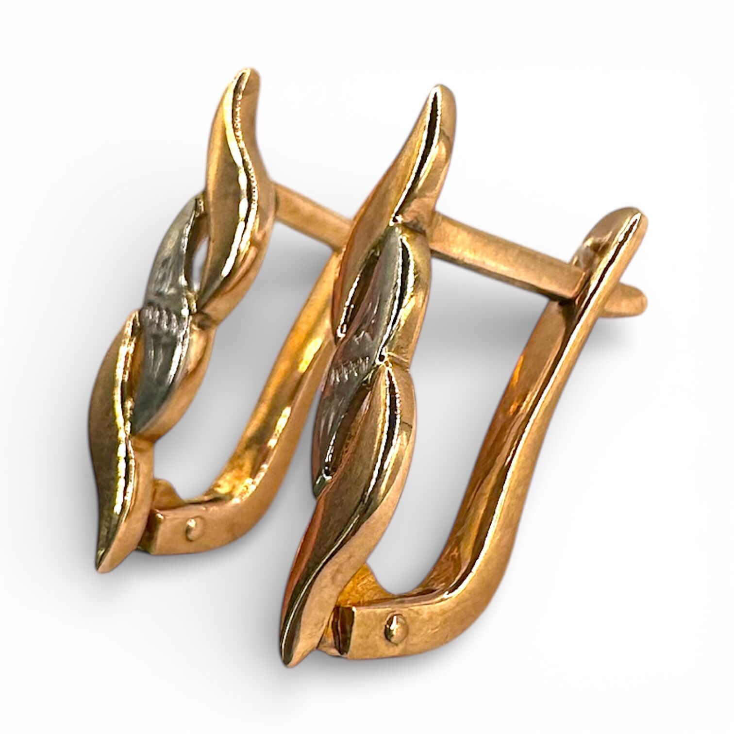 Золоті сережки без вставки