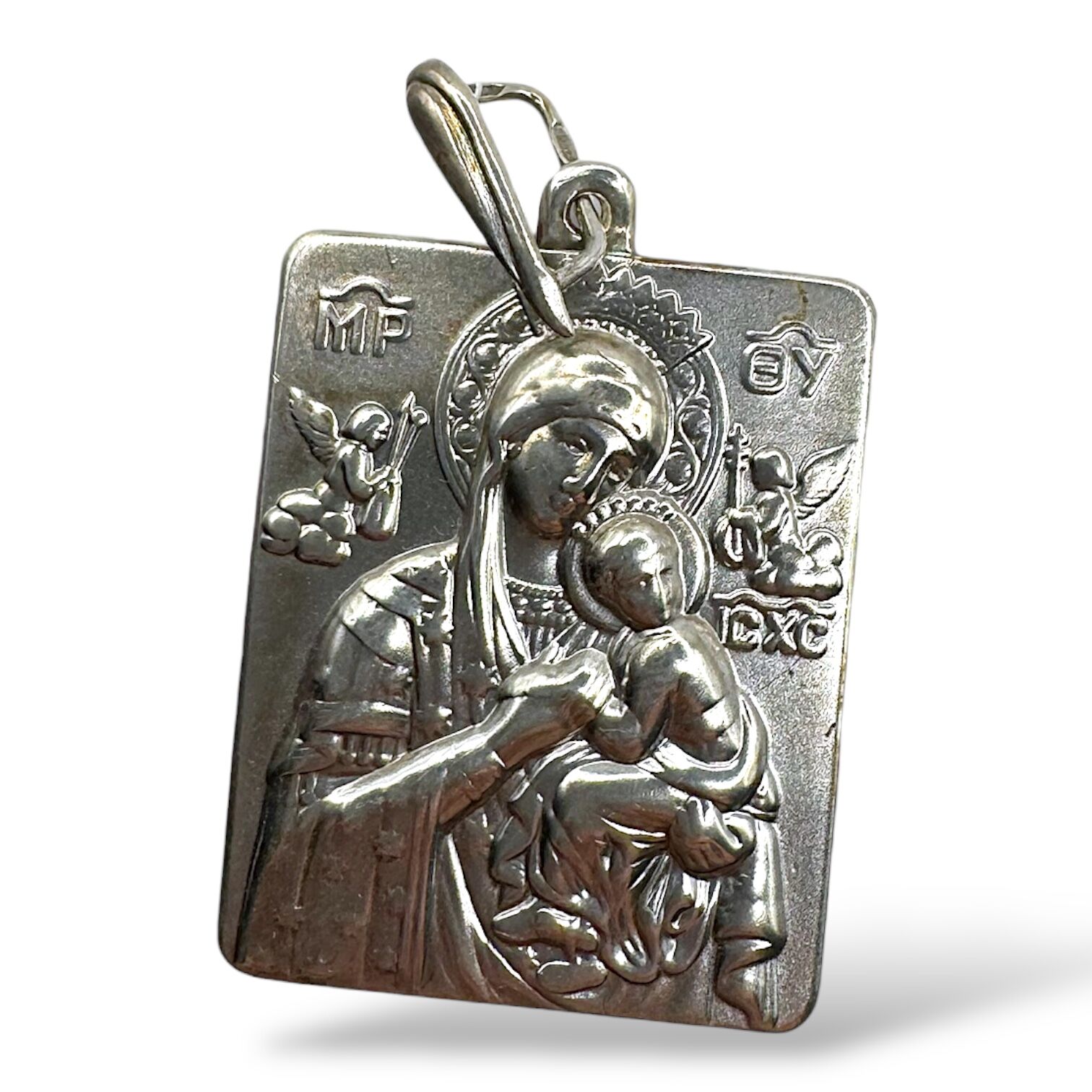 Серебряная подвеска без вставок