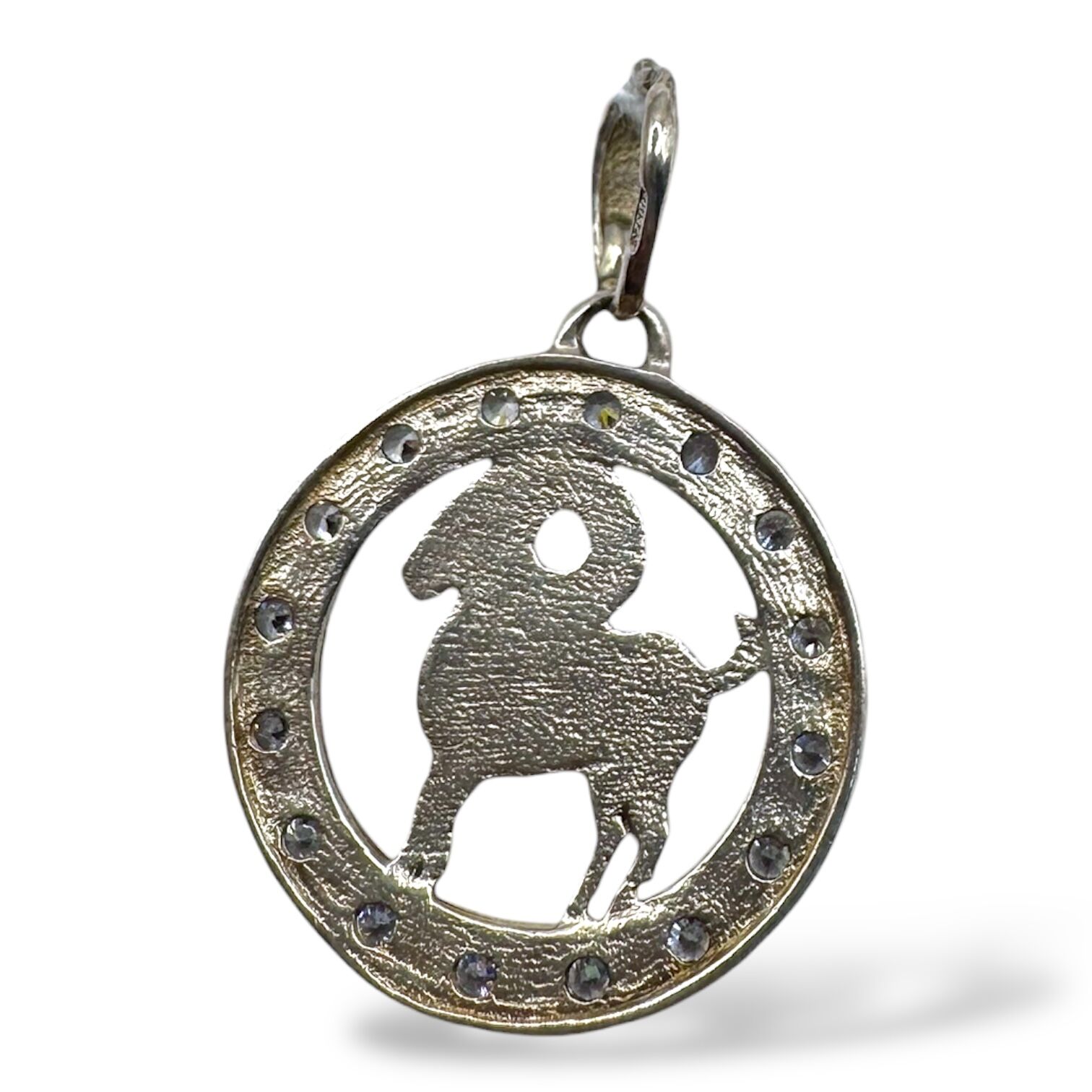 Срібна підвіска з фіанітами