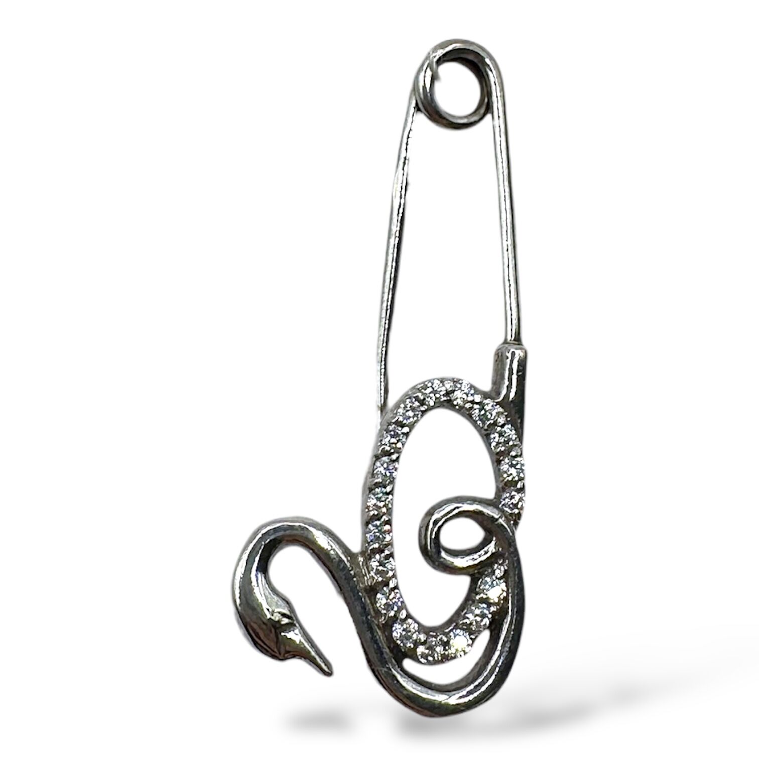 Срібна підвіска з фіанітами