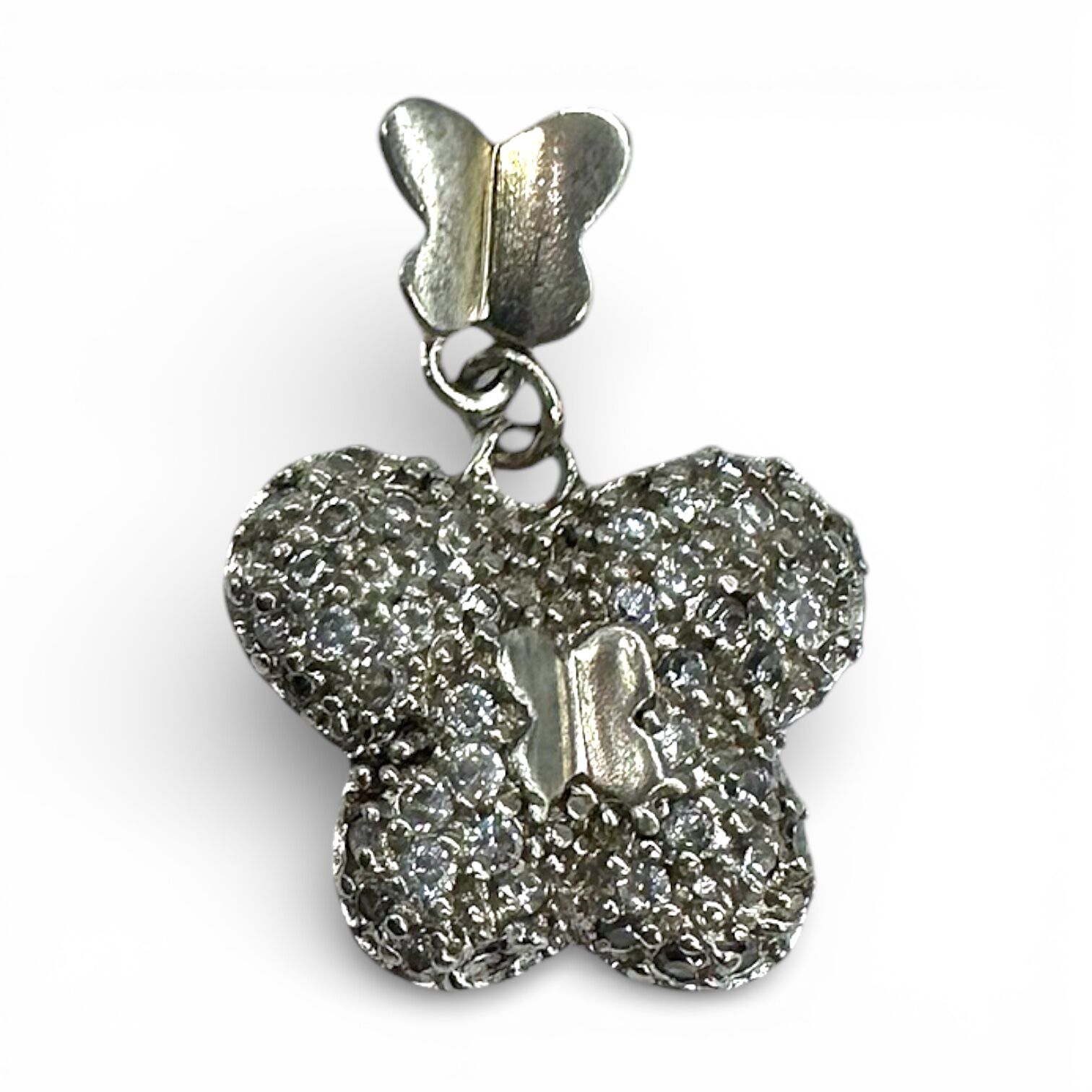 Срібна підвіска з фіанітом