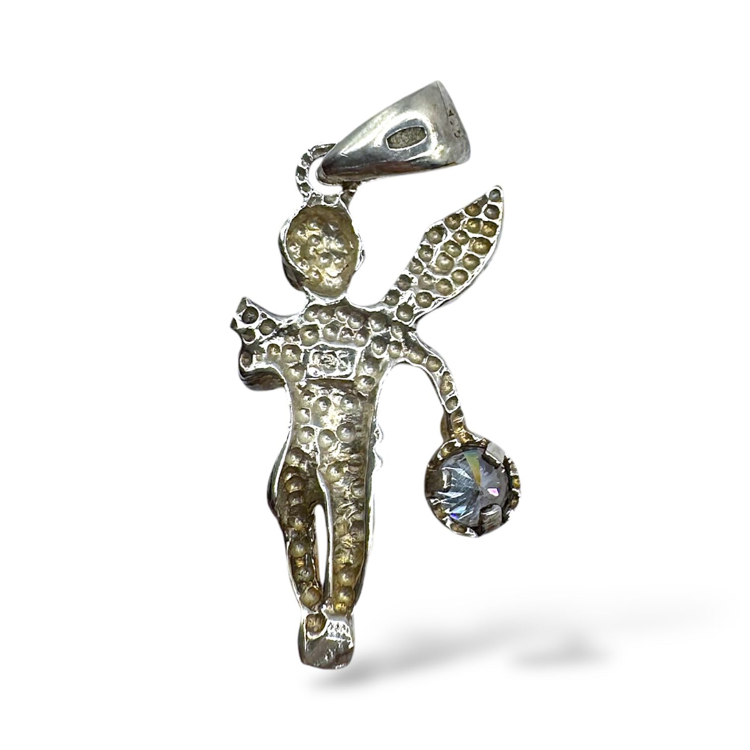 Серебряная подвеска с фианитами