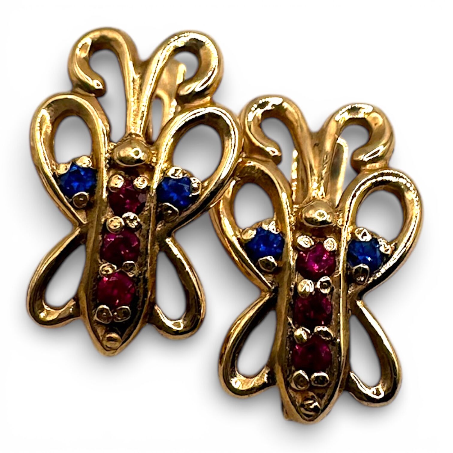 Золотые серьги с фианитами