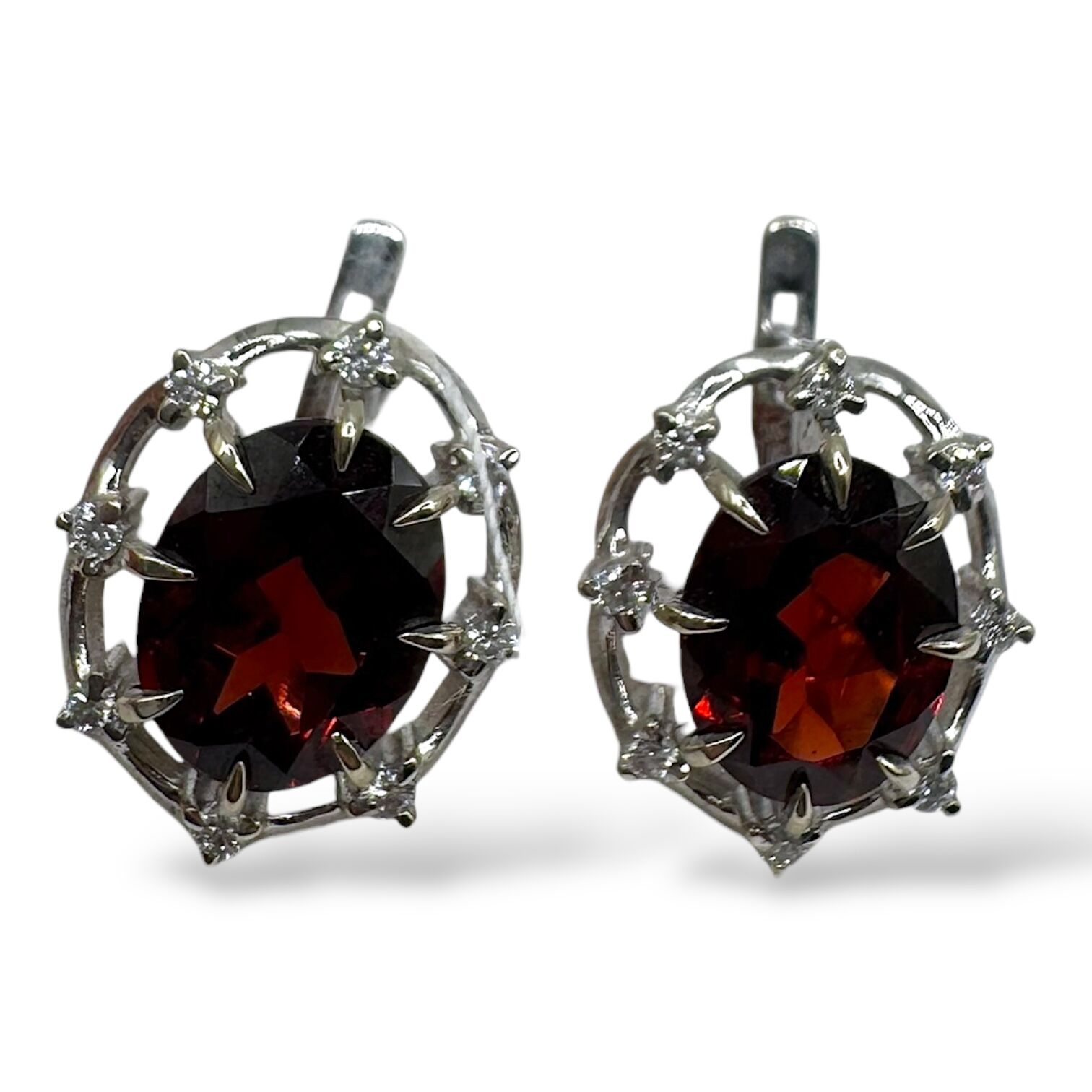 Золоті сережки з діамантами