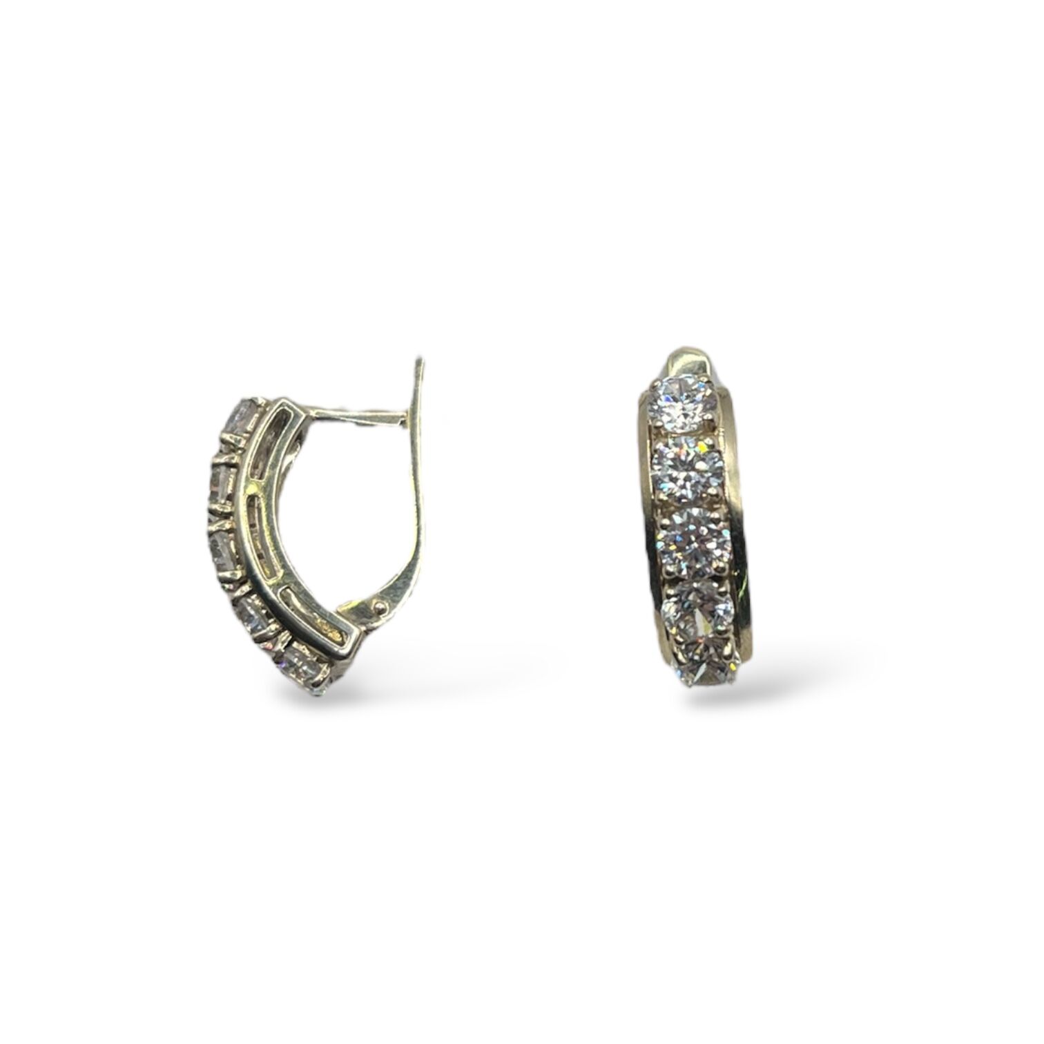 Золоті сережки з фіанітами