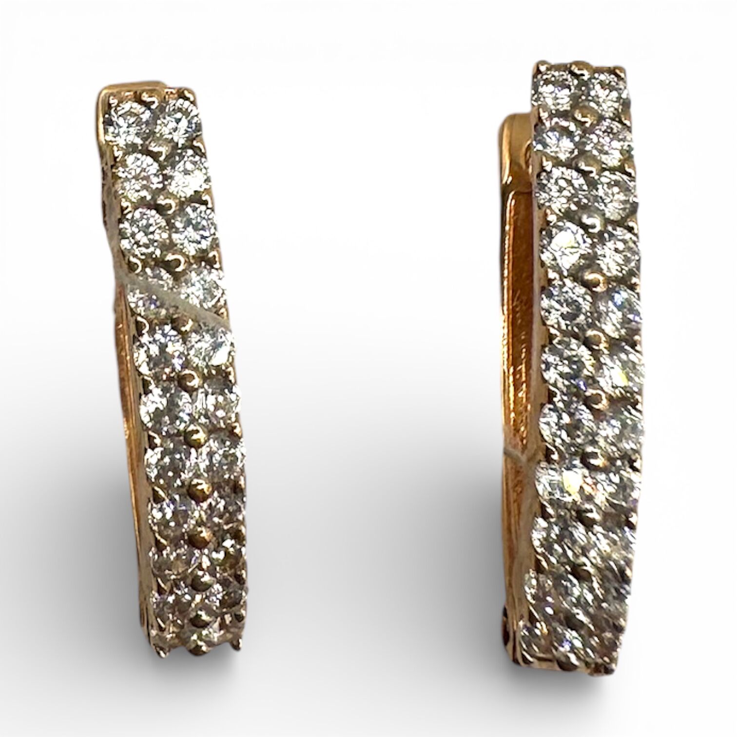 Золоті сережки з фіанітами