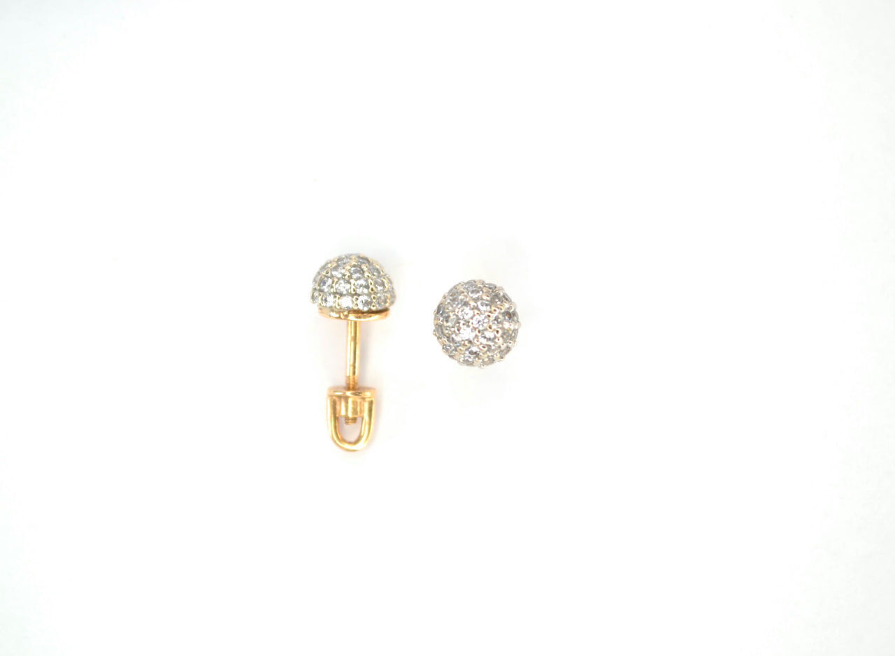 Золоті сережки з фіанітами