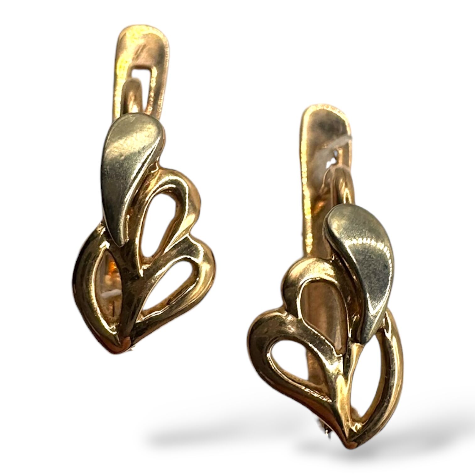 Золоті сережки без вставки