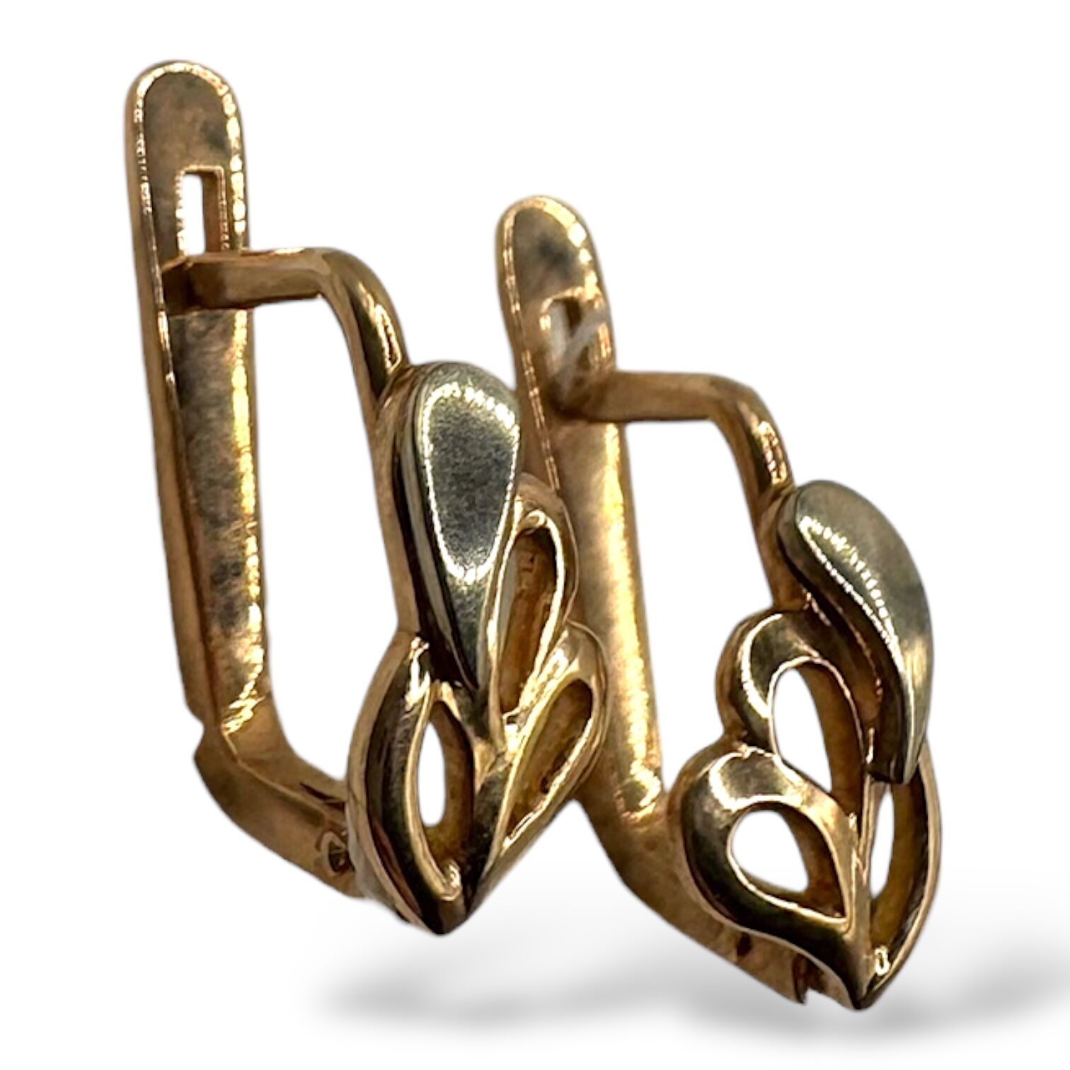 Золоті сережки без вставки