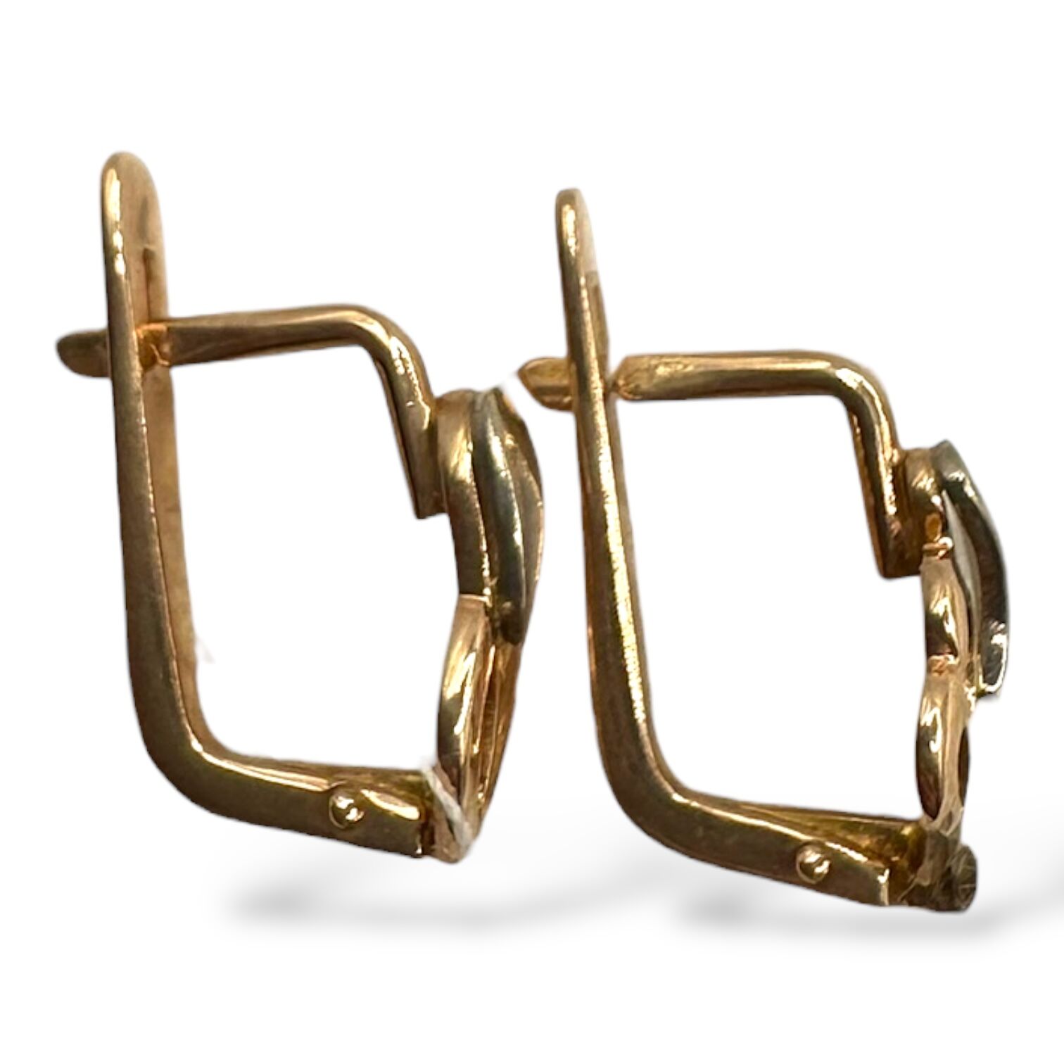 Золоті сережки без вставки