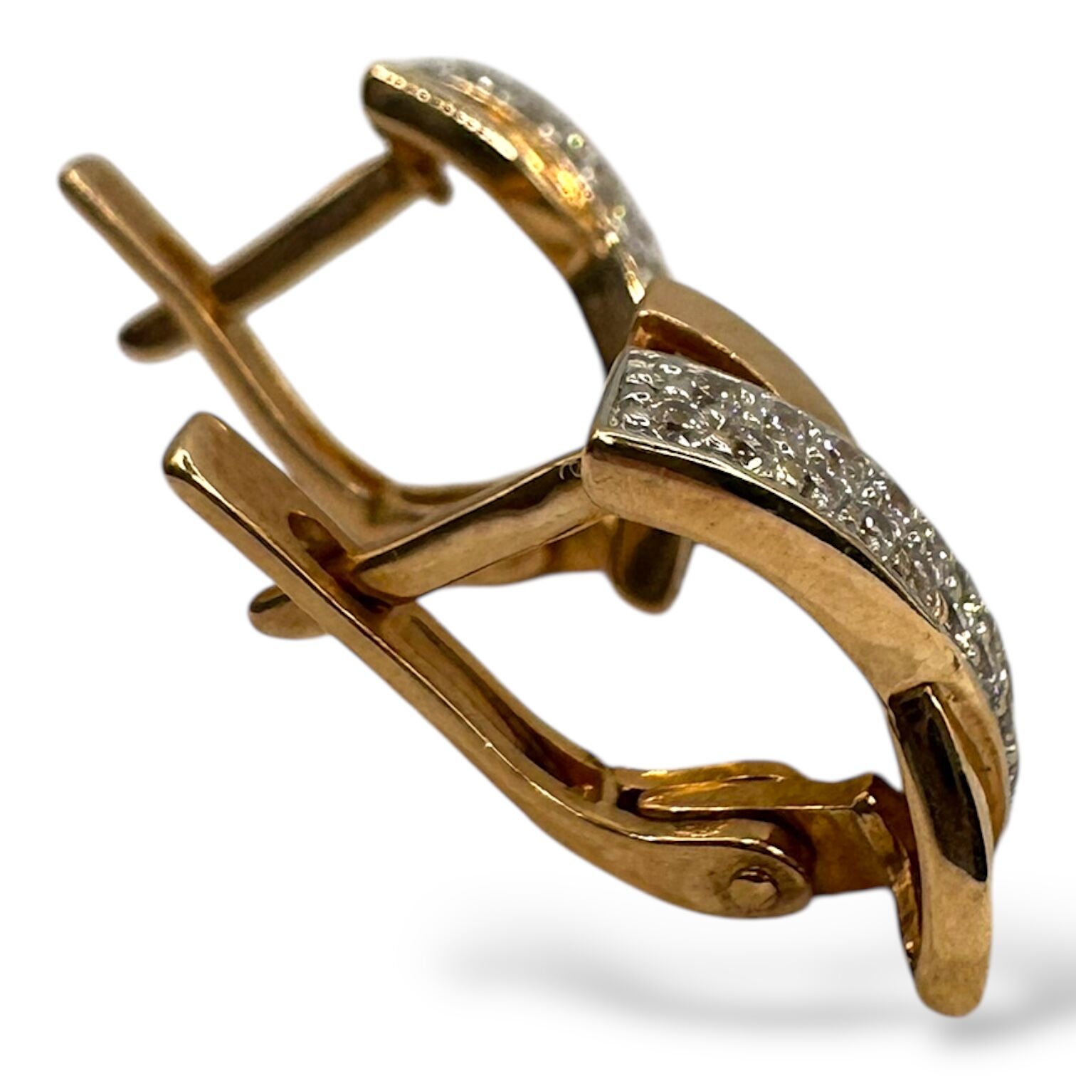 Золоті сережки з фіанітами