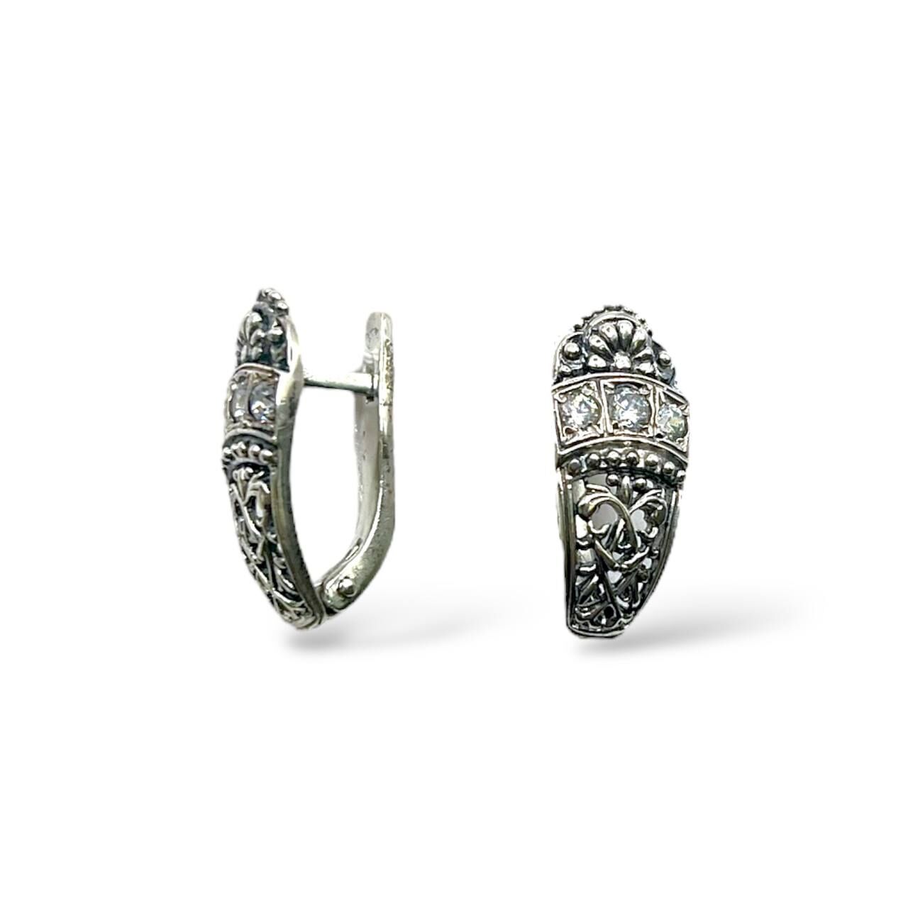 Серебряные серьги