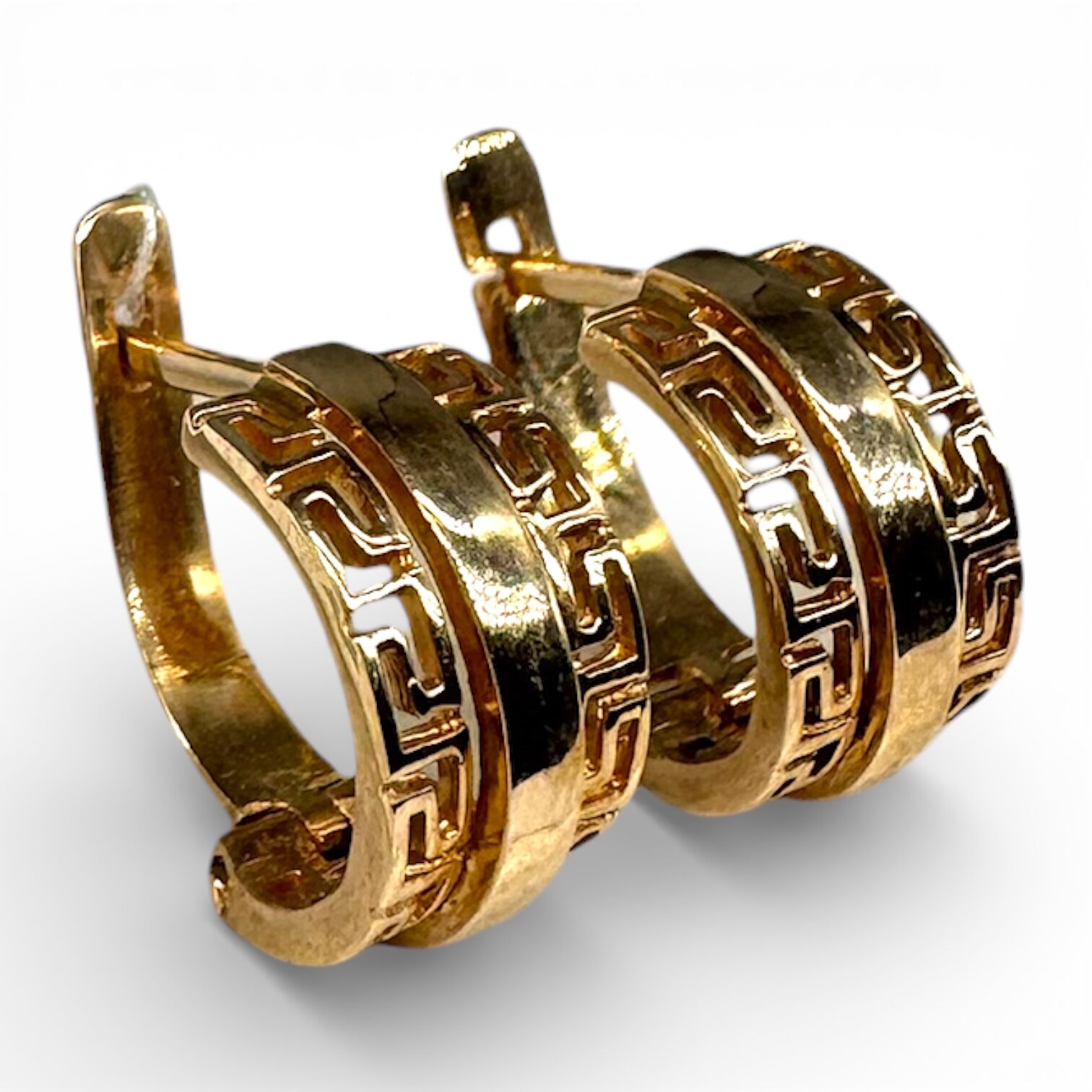 Золотые серьги без вставки