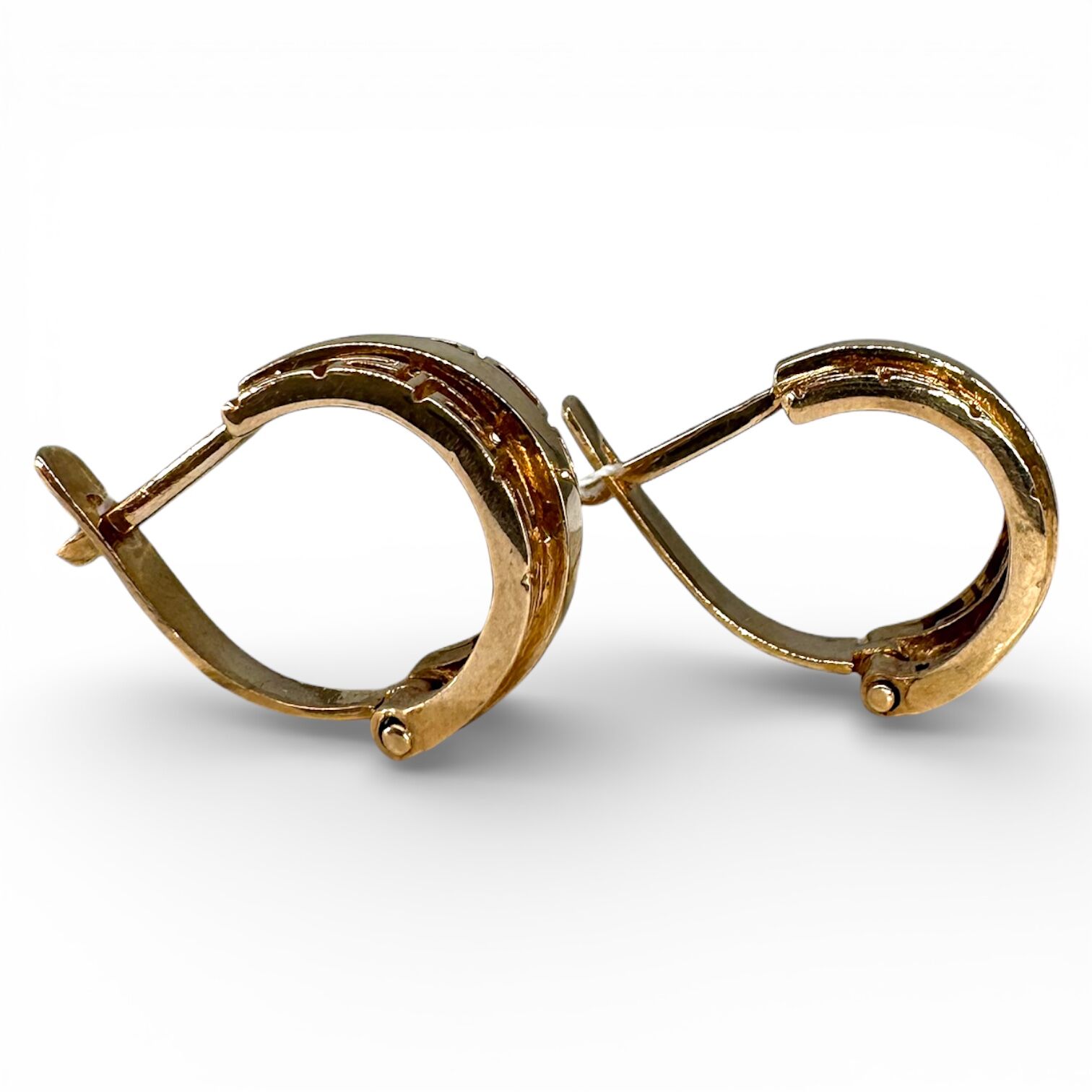 Золотые серьги без вставки