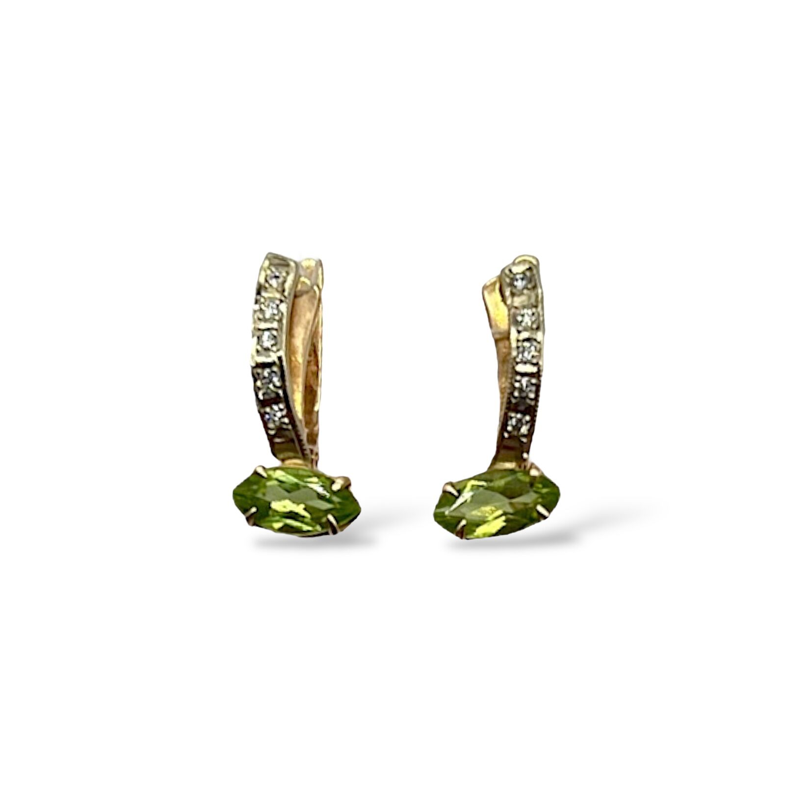 Золоті сережки з діамантами