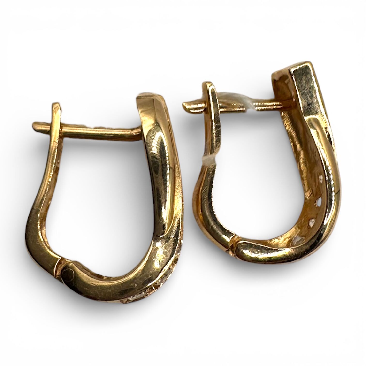 Золоті сережки з фіанітами