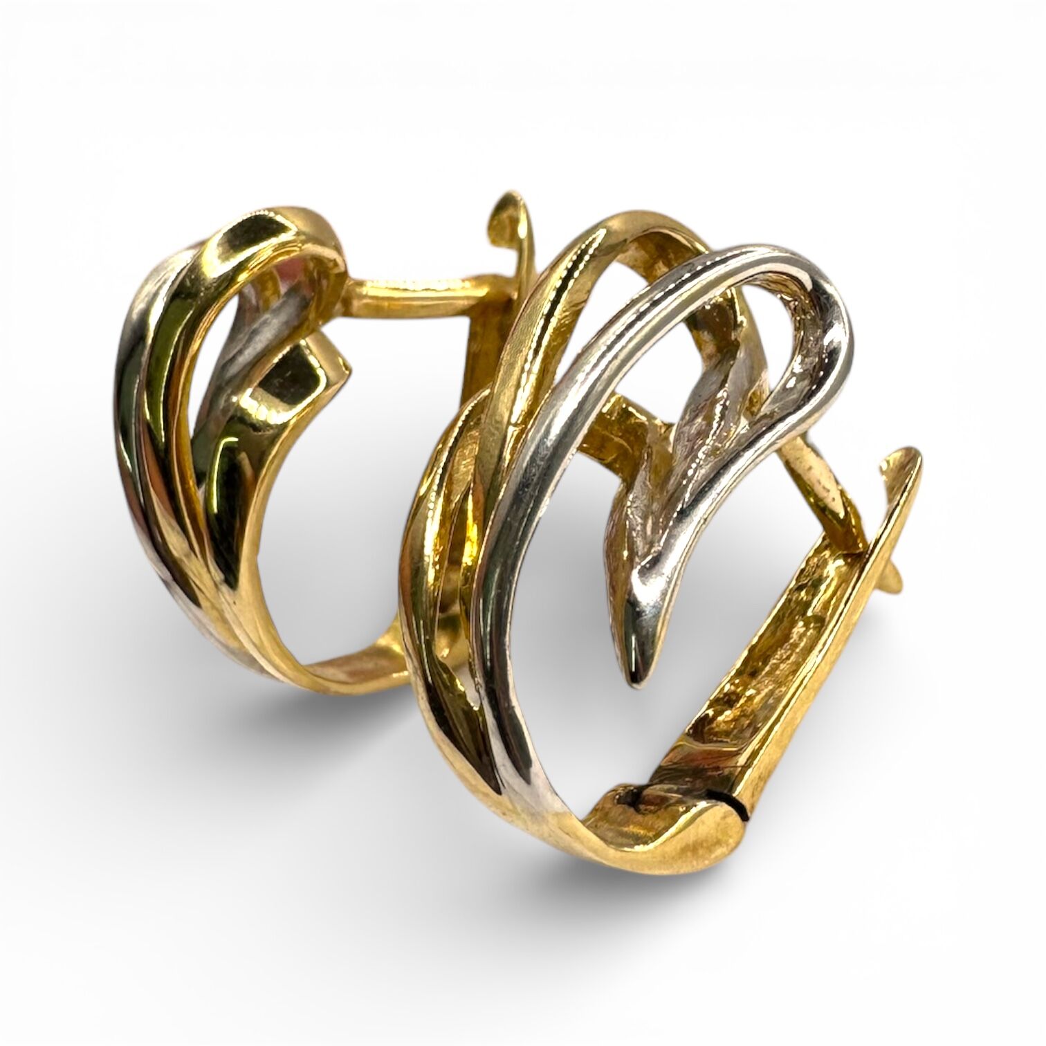 Золоті сережки без вставки