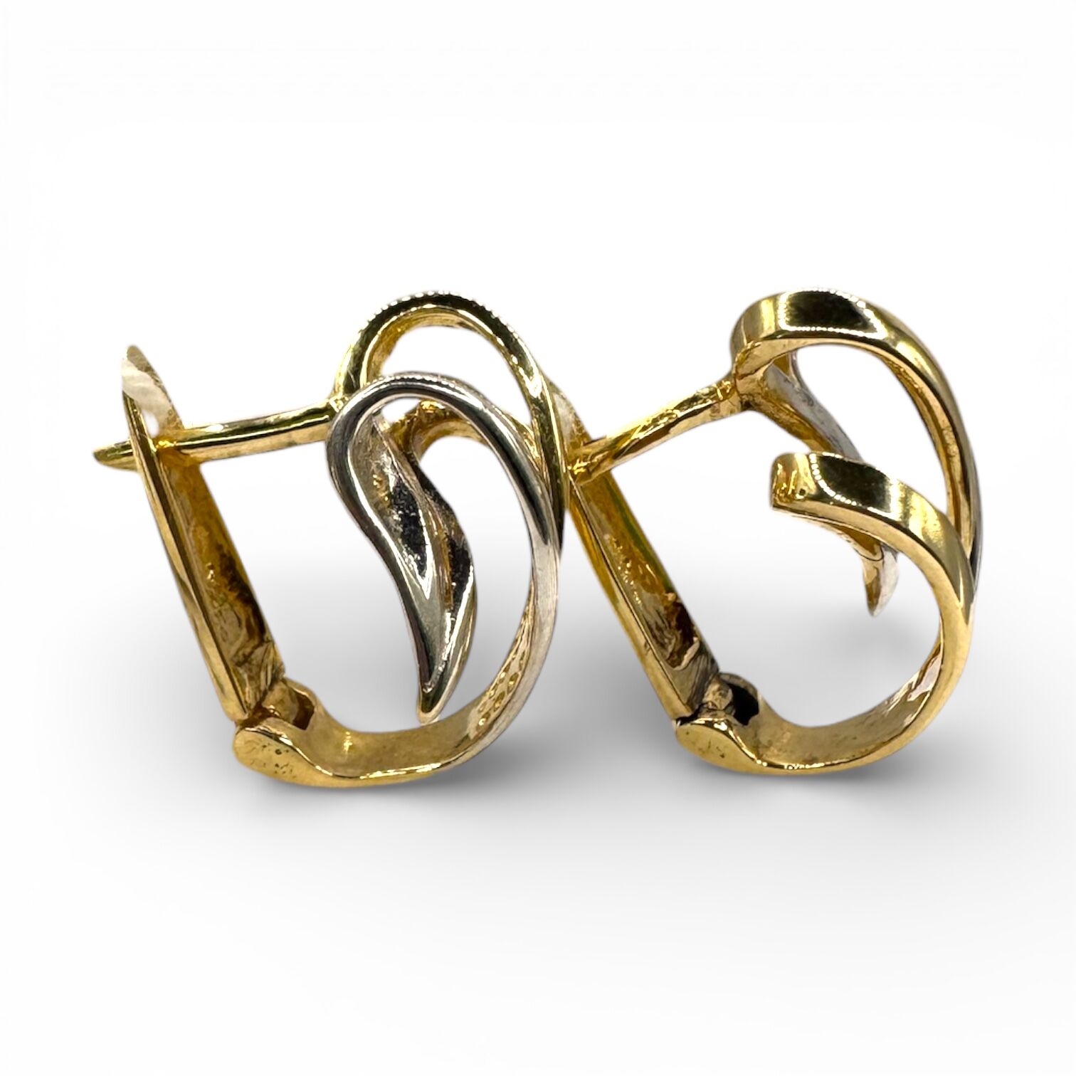 Золоті сережки без вставки