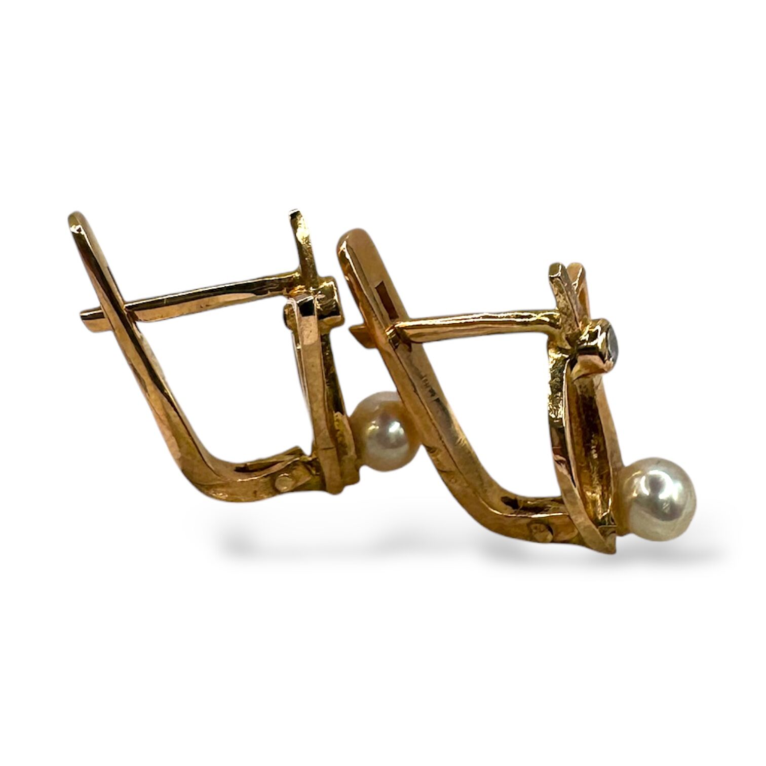 Золоті сережки з фіанітами