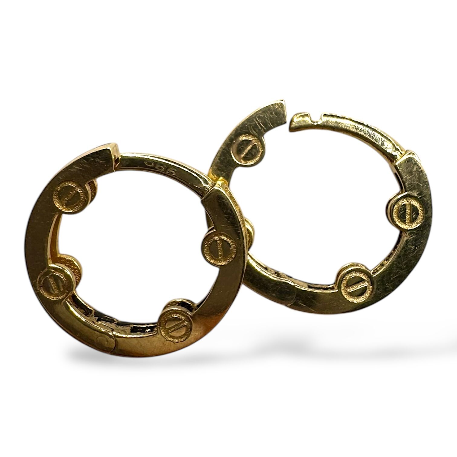 Золотые серьги с фианитами