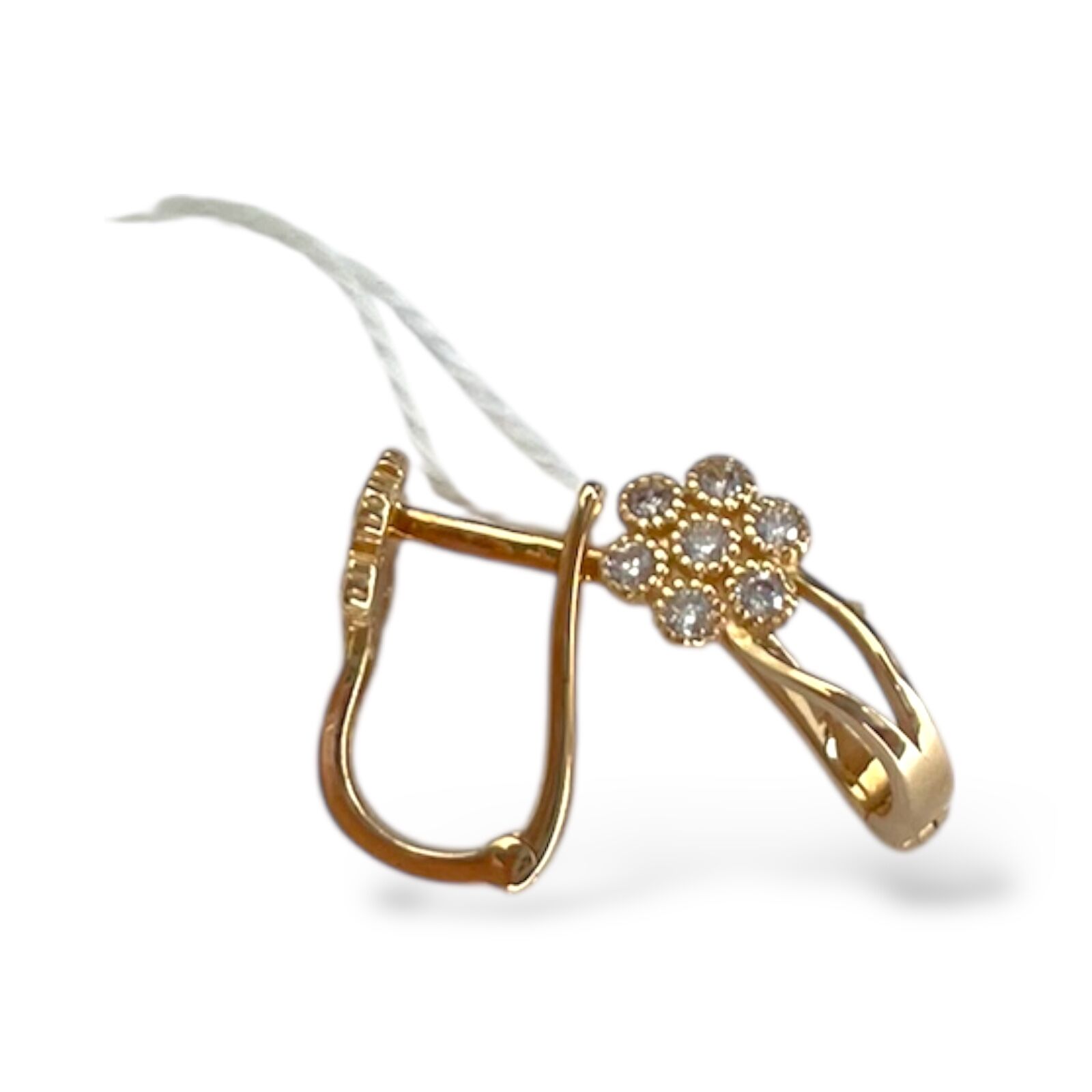 Золоті сережки з фіанітами