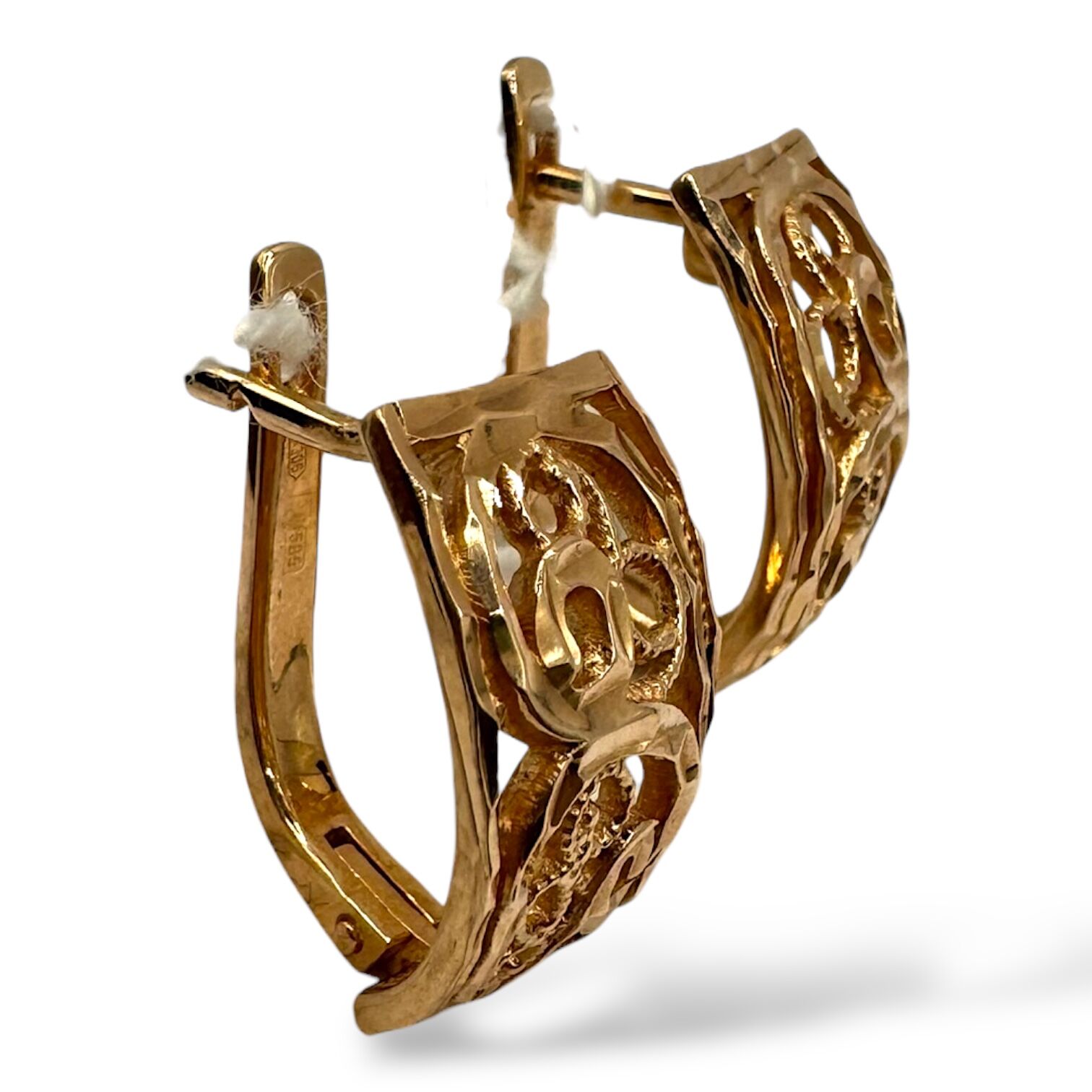 Золоті сережки без вставки