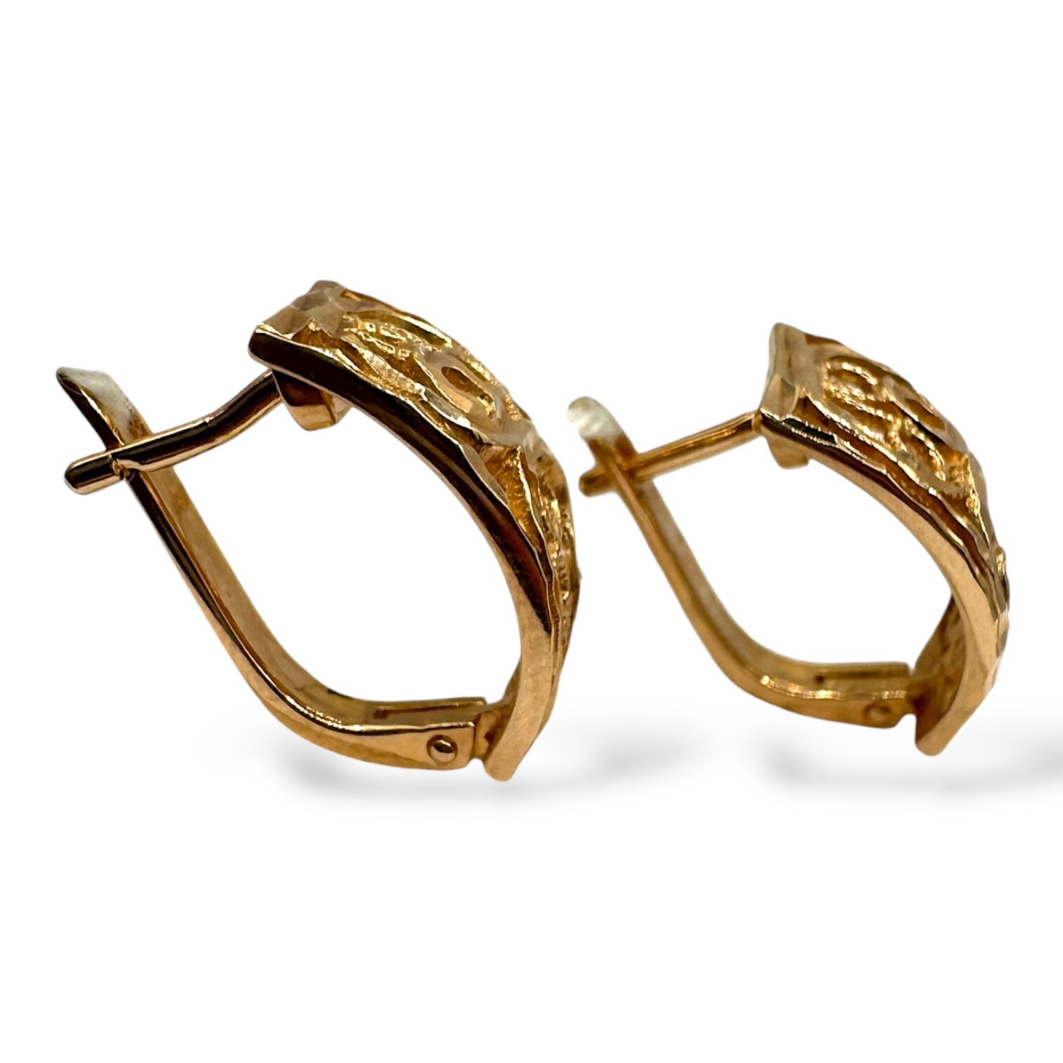 Золоті сережки без вставки