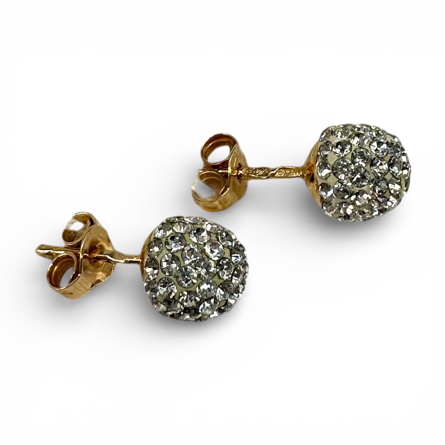 Золоті сережки з фіанітами