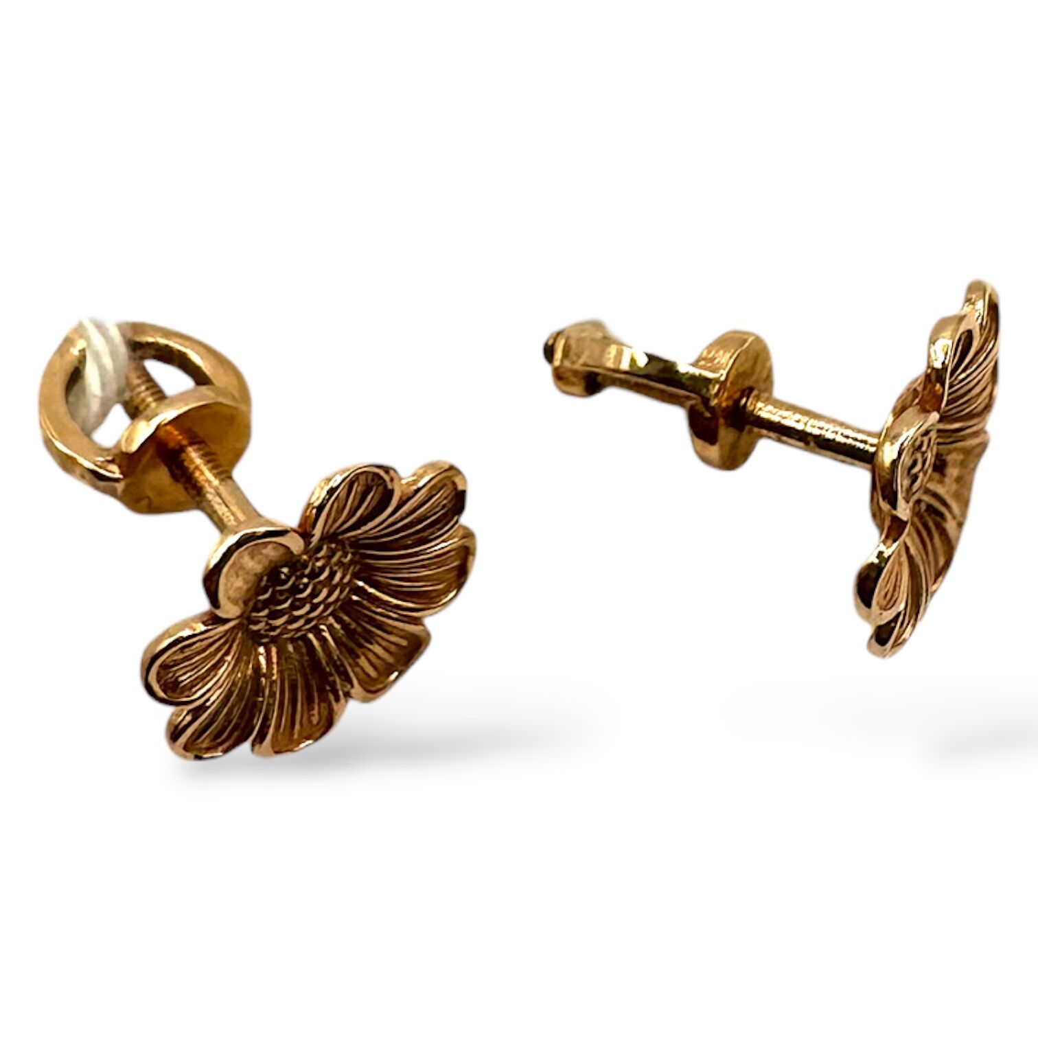 Золоті сережки без вставки