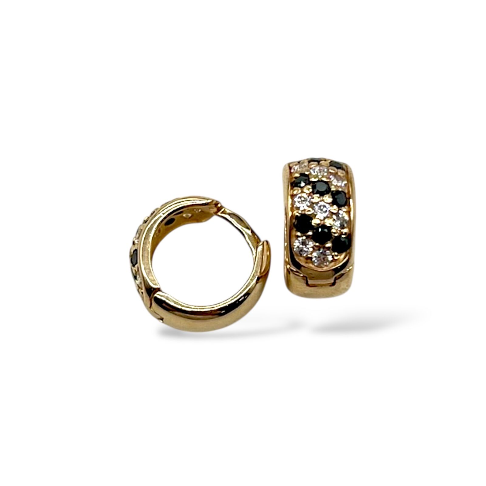 Золоті сережки з фіанітами