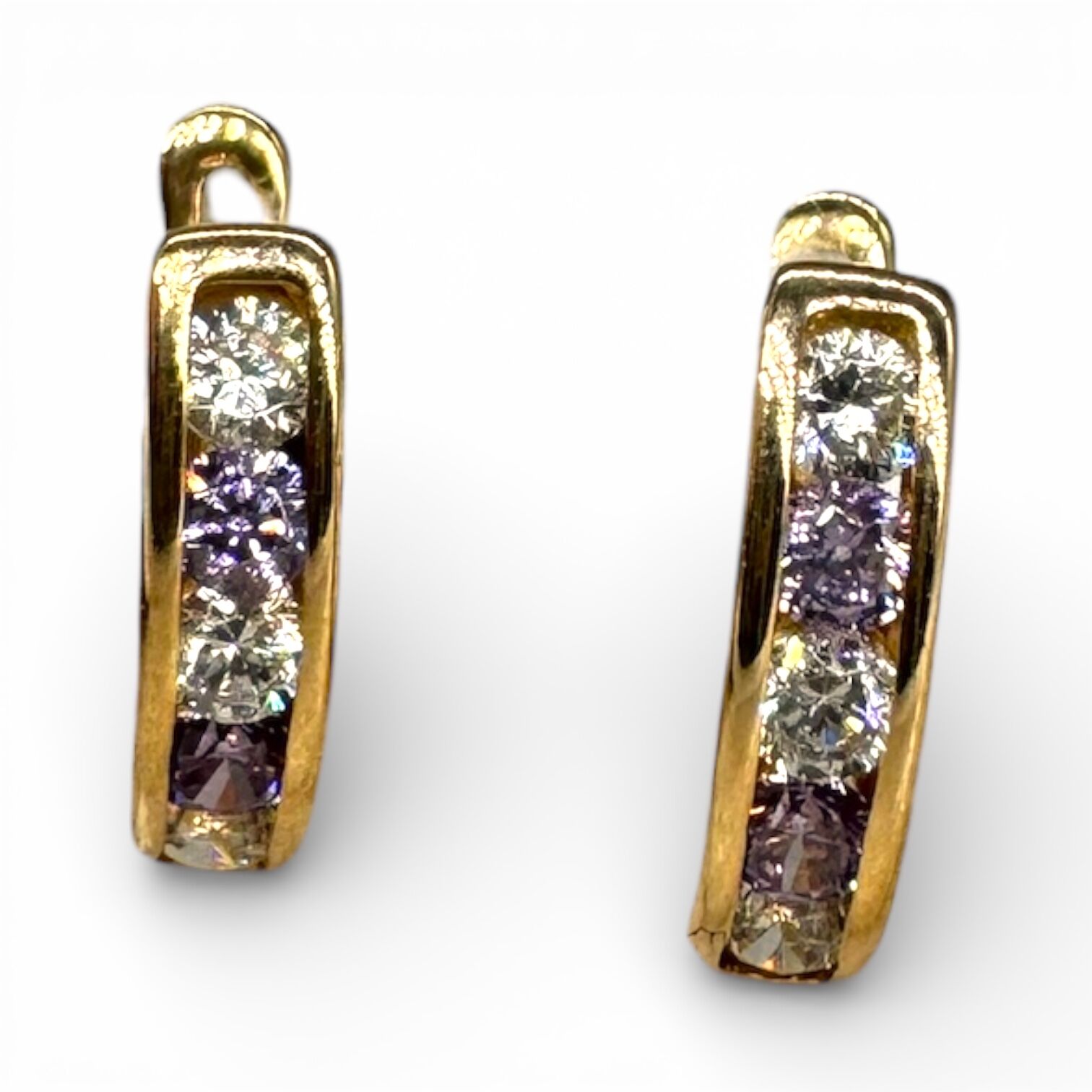 Золоті сережки з фіанітами