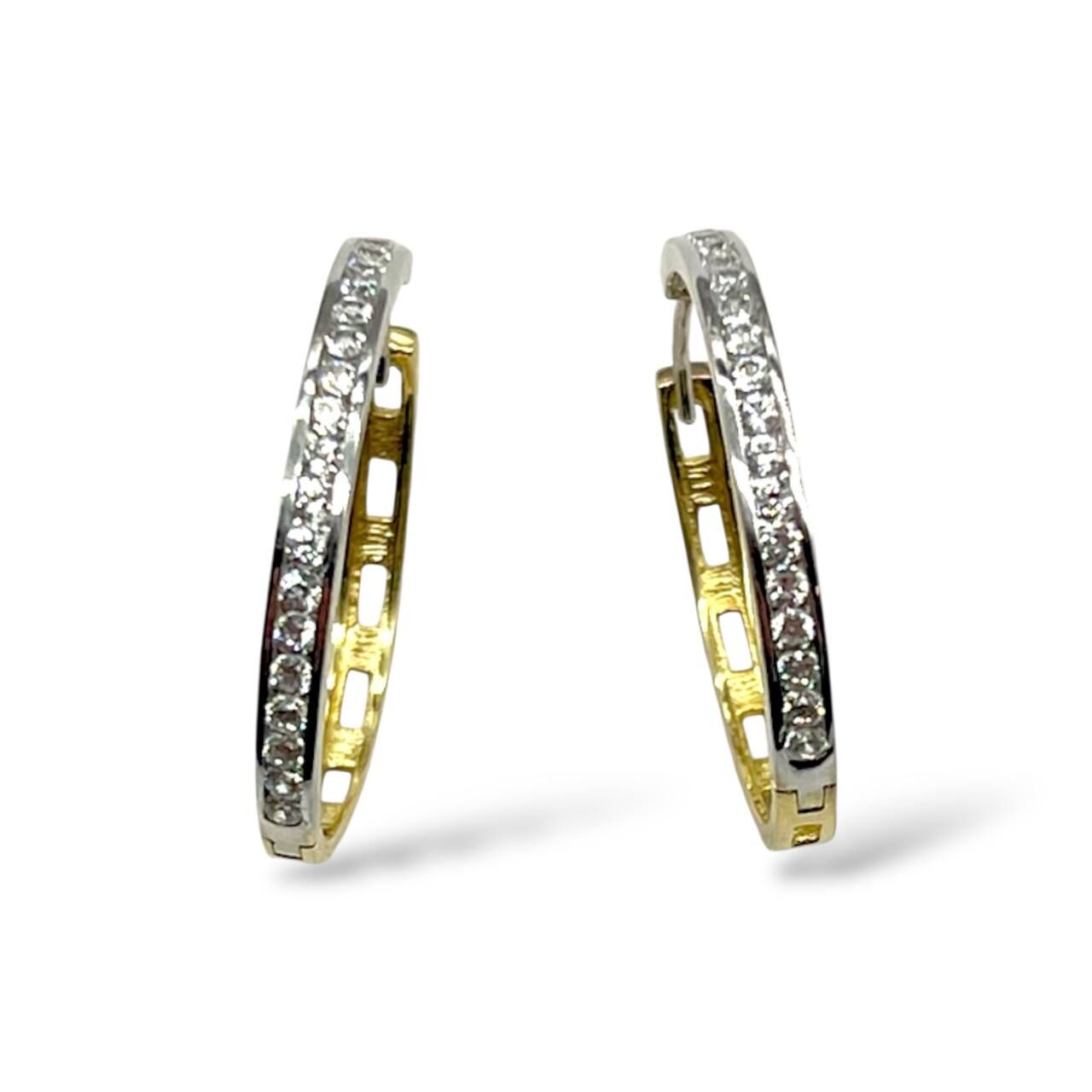 Золоті сережки з фіанітами