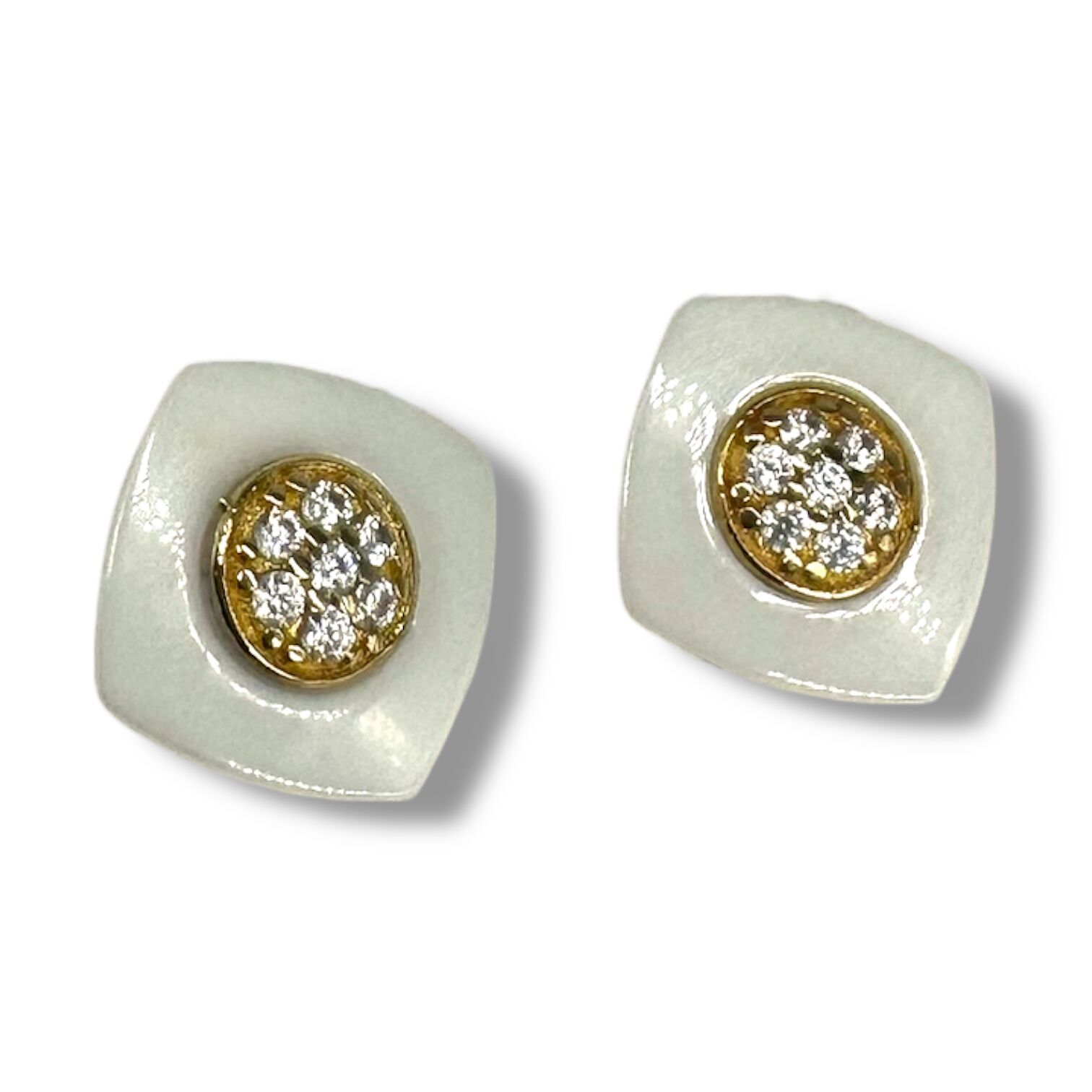 Золоті сережки з фіанітами