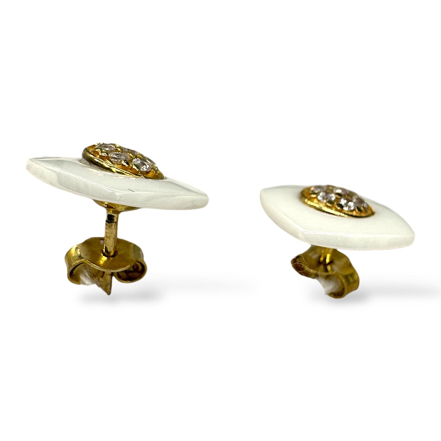 Золоті сережки з фіанітами