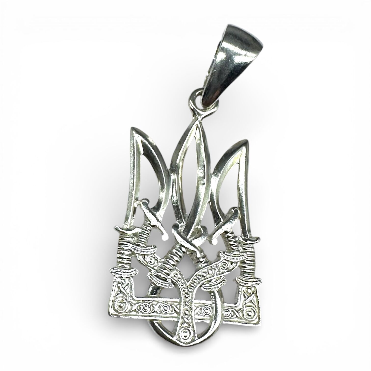 Срібна підвіска без вставок