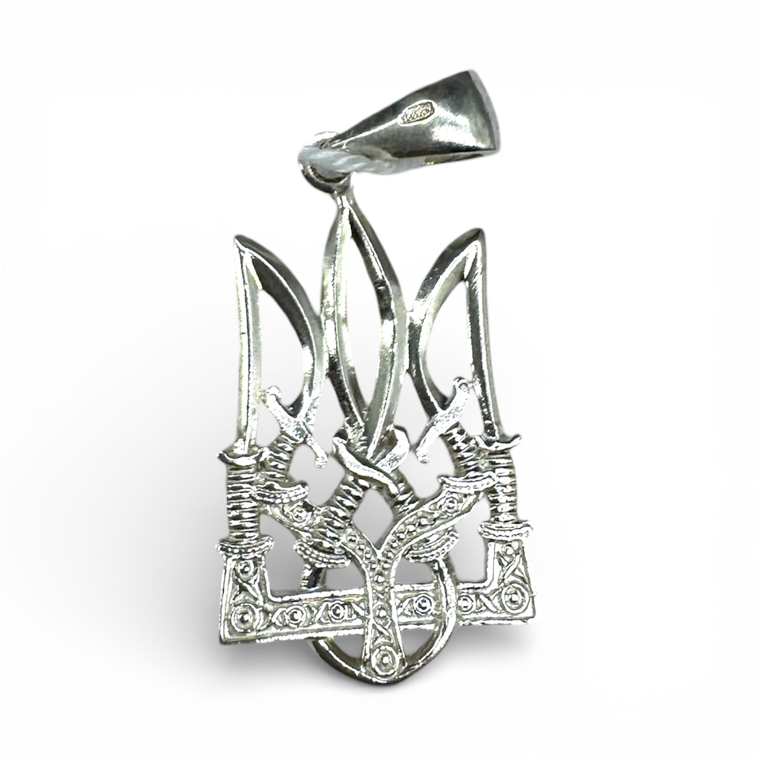 Срібна підвіска без вставок