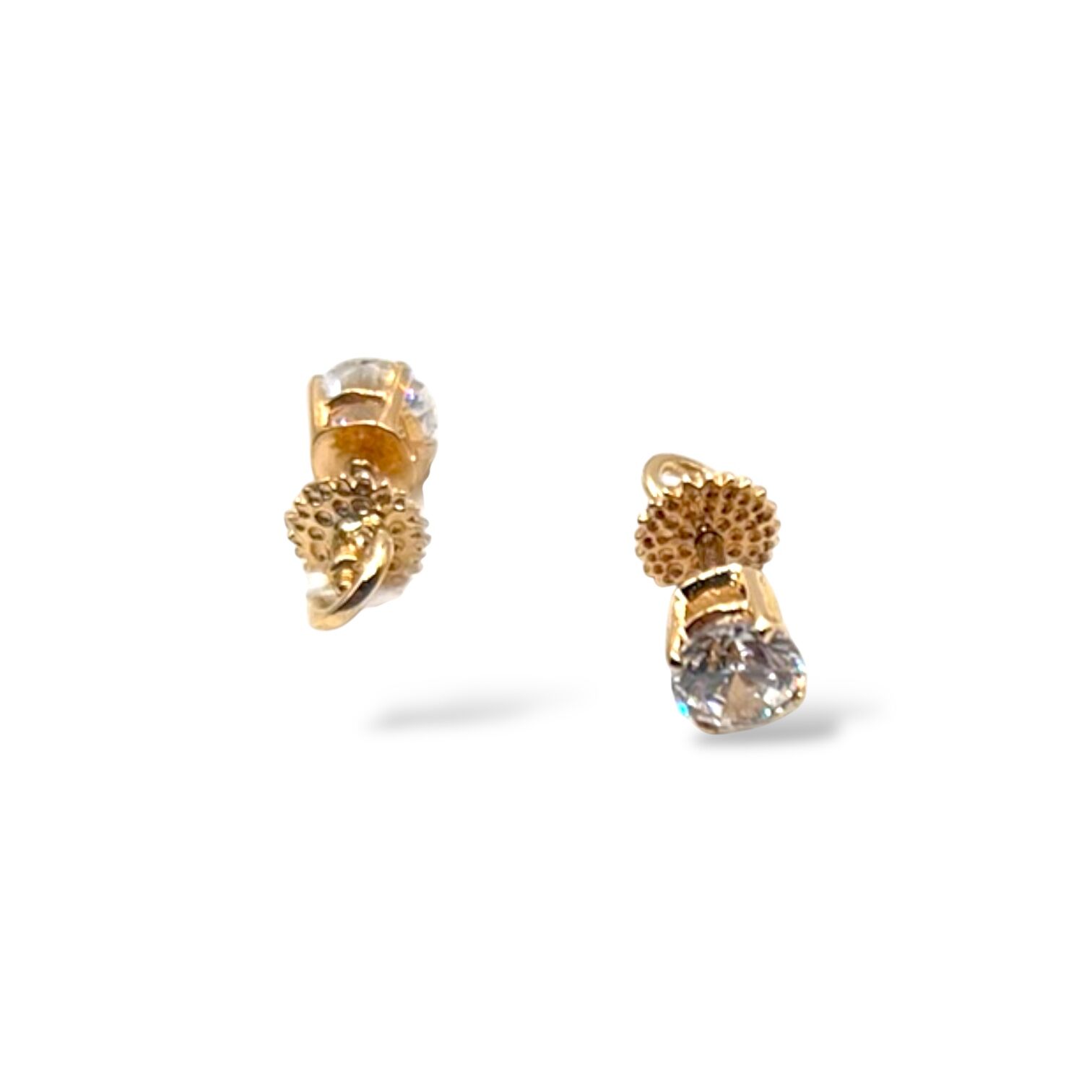 Золоті сережки з фіанітами