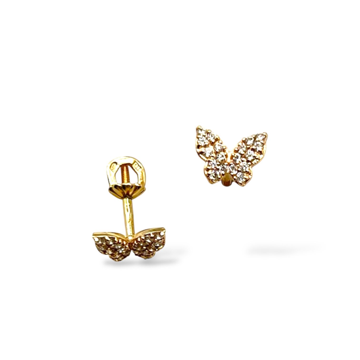 Золоті сережки з фіанітами