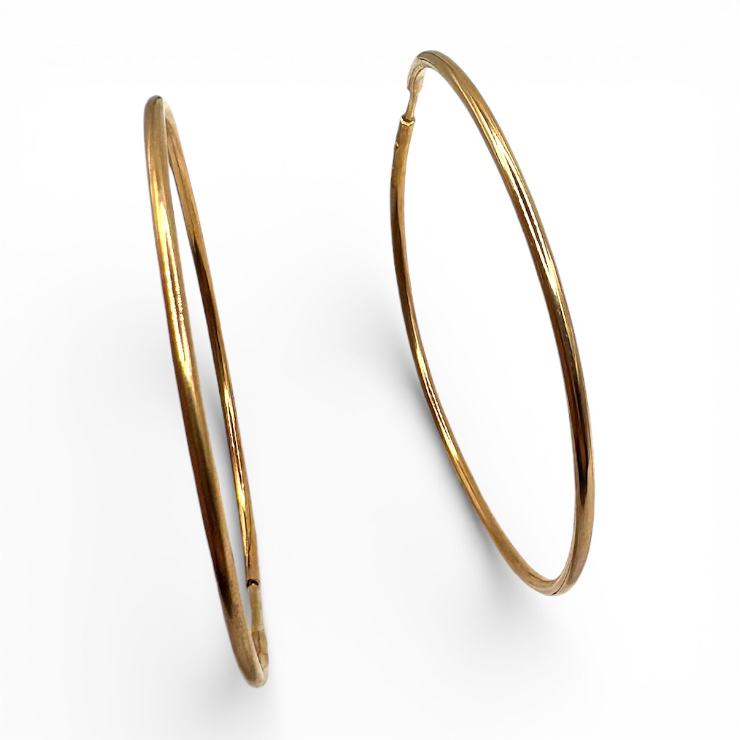 Золотые серьги без вставки