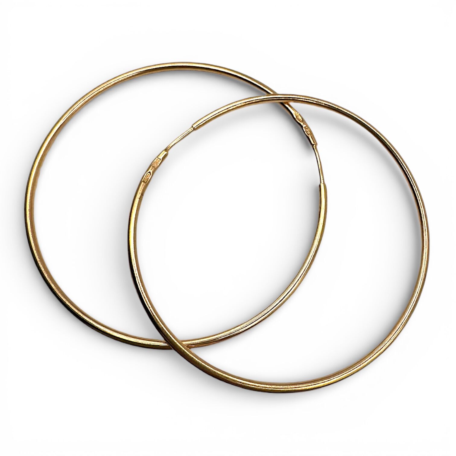 Золотые серьги без вставки