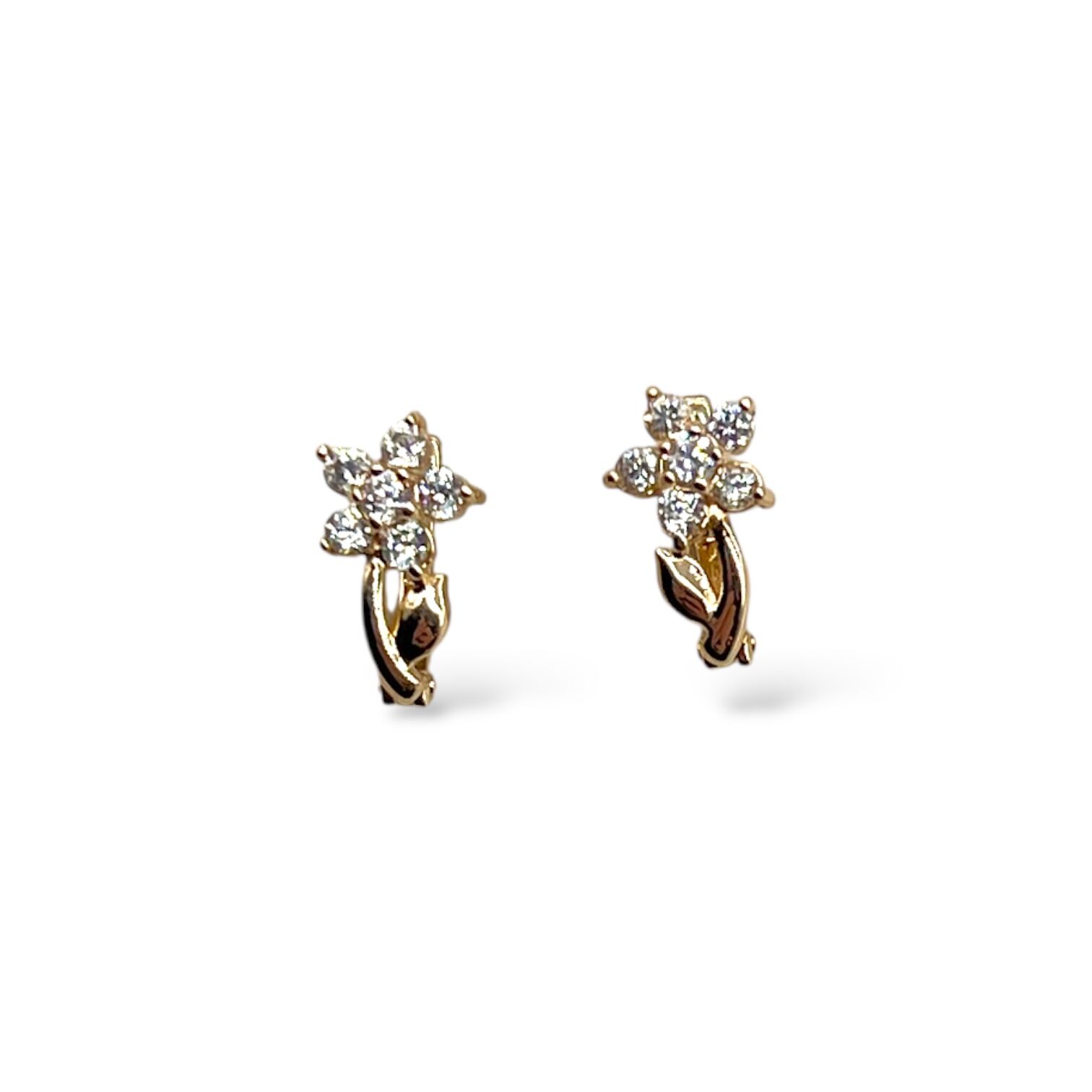 Золоті сережки з фіанітами